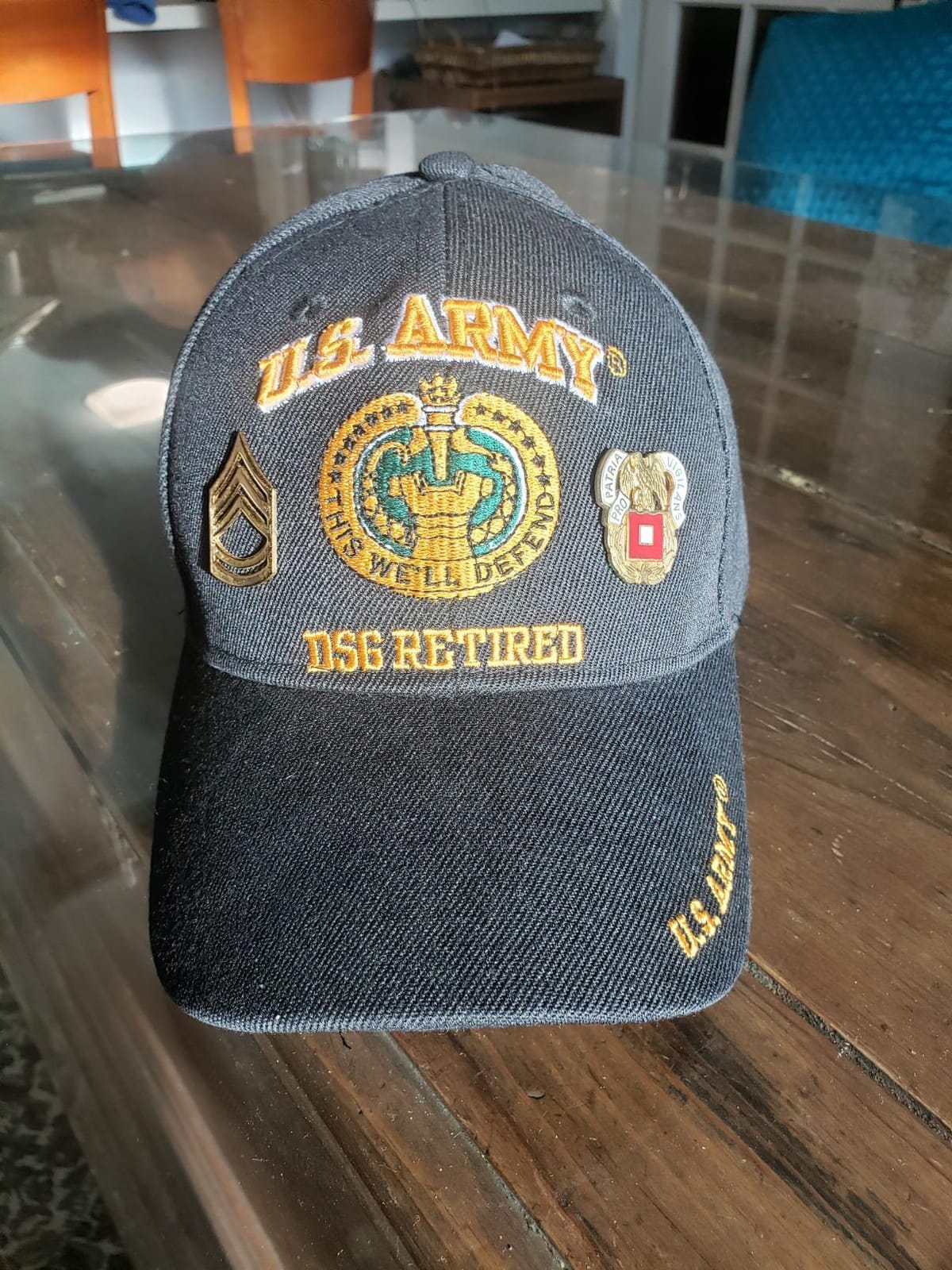 Artisan Owl Officially Licensed US Army Retired Baseball Cap - Multiple Ranks Available! customer photo 2