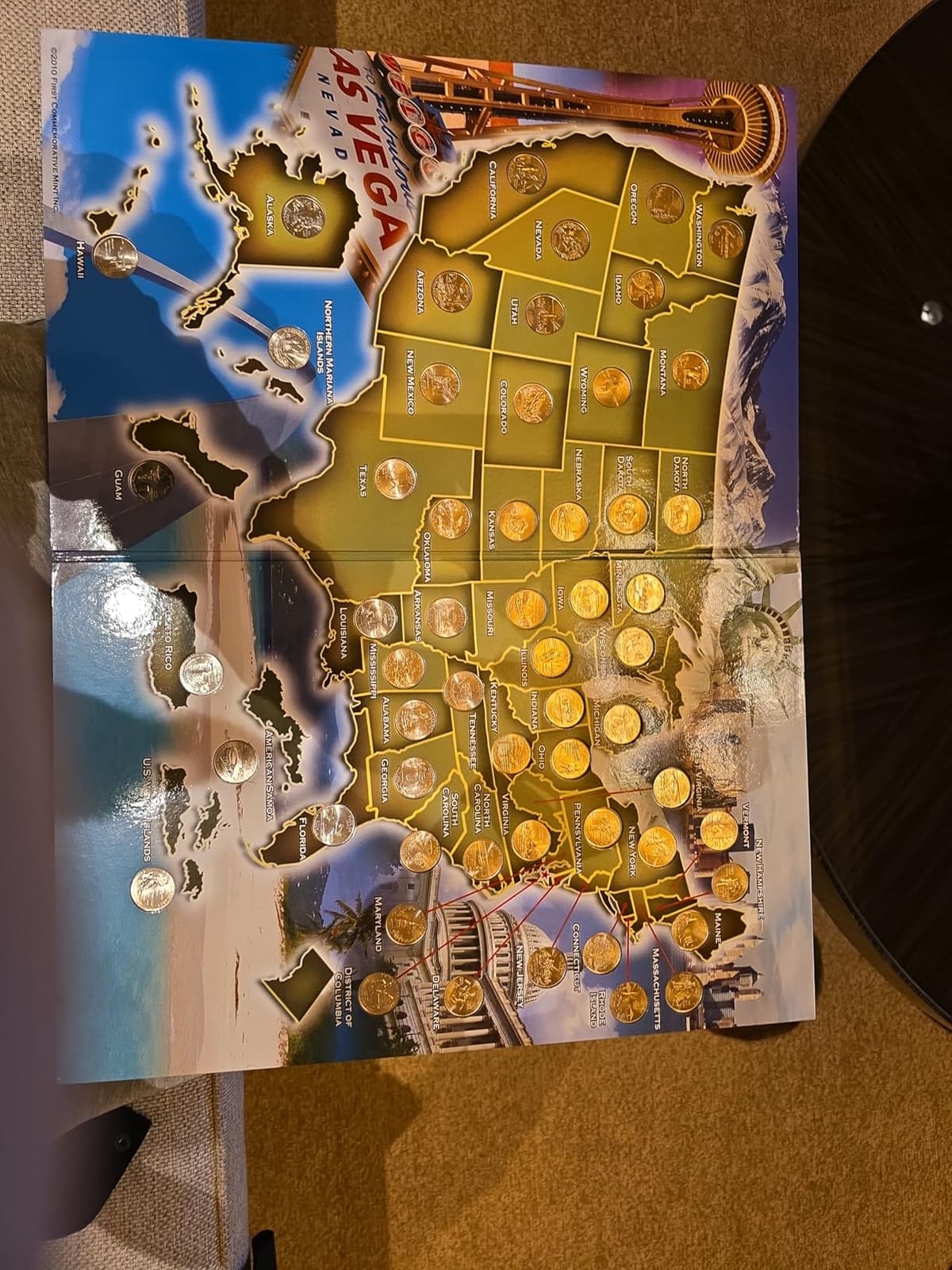 Complete 50 Uncirculated State (99-08) Quarter Collection Set + 6 Territory Quarters from The US Territories Program in a Beautiful Folder Display Book (Complete Set) customer photo 2