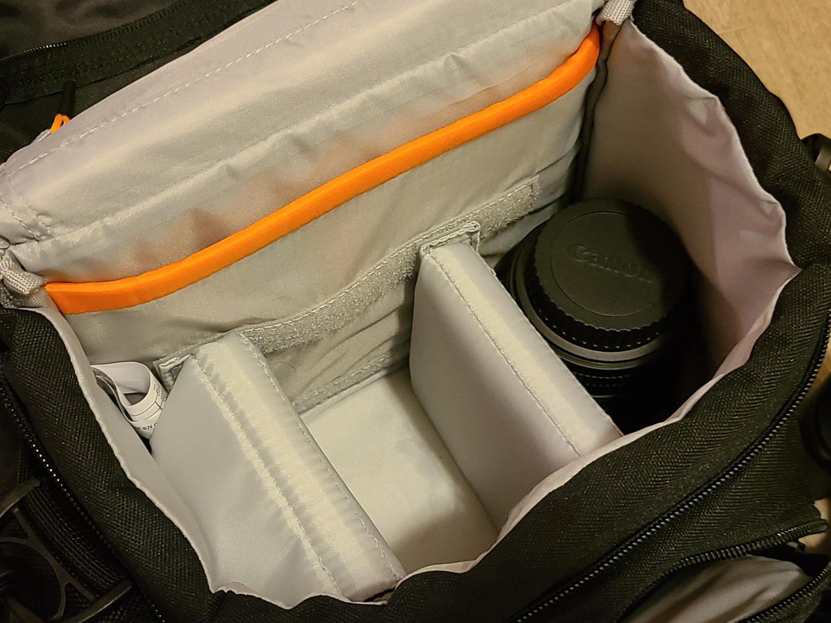 Lowepro Nova 200 AW II Messenger Case, Camera Bag, Customizable, Portable, Fits 1-2 Pro DSLR with attached 24-105mm, Compact Drone, 3-5 Additional Lenses, Flash, Black customer photo 2