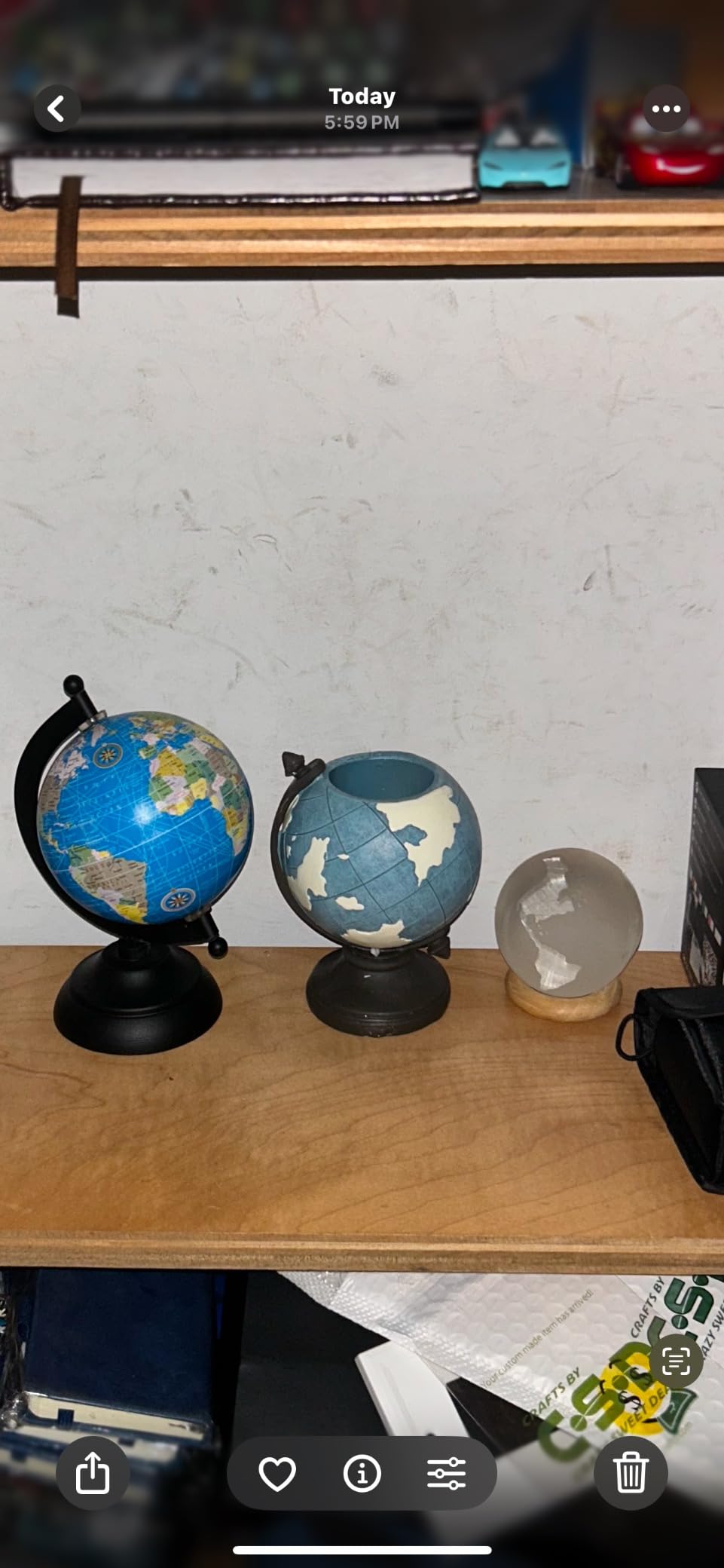 MUAMAX Globe Pen Pencil Holder for Desk Pen Organizer for Desk Desktop Organizer Pencil Cup Pot Desktop Accessories for Home Office School customer photo 2