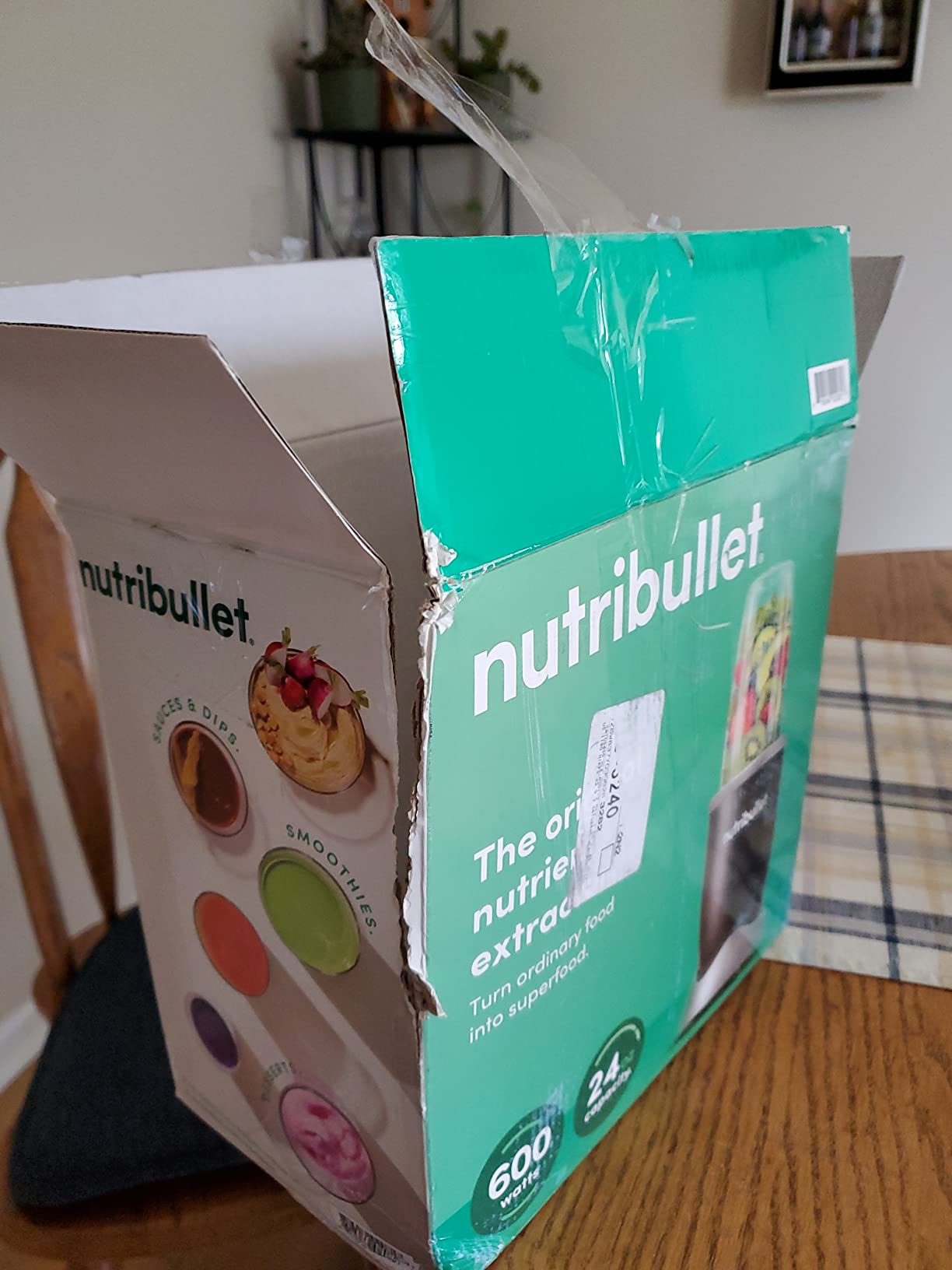 Nutribullet Personal Blender, Shakes, Smoothies, Food Prep, and Frozen Blending, 24 Ounces, 600 Watt, Dark Gray, NBR-0601WM customer photo 1