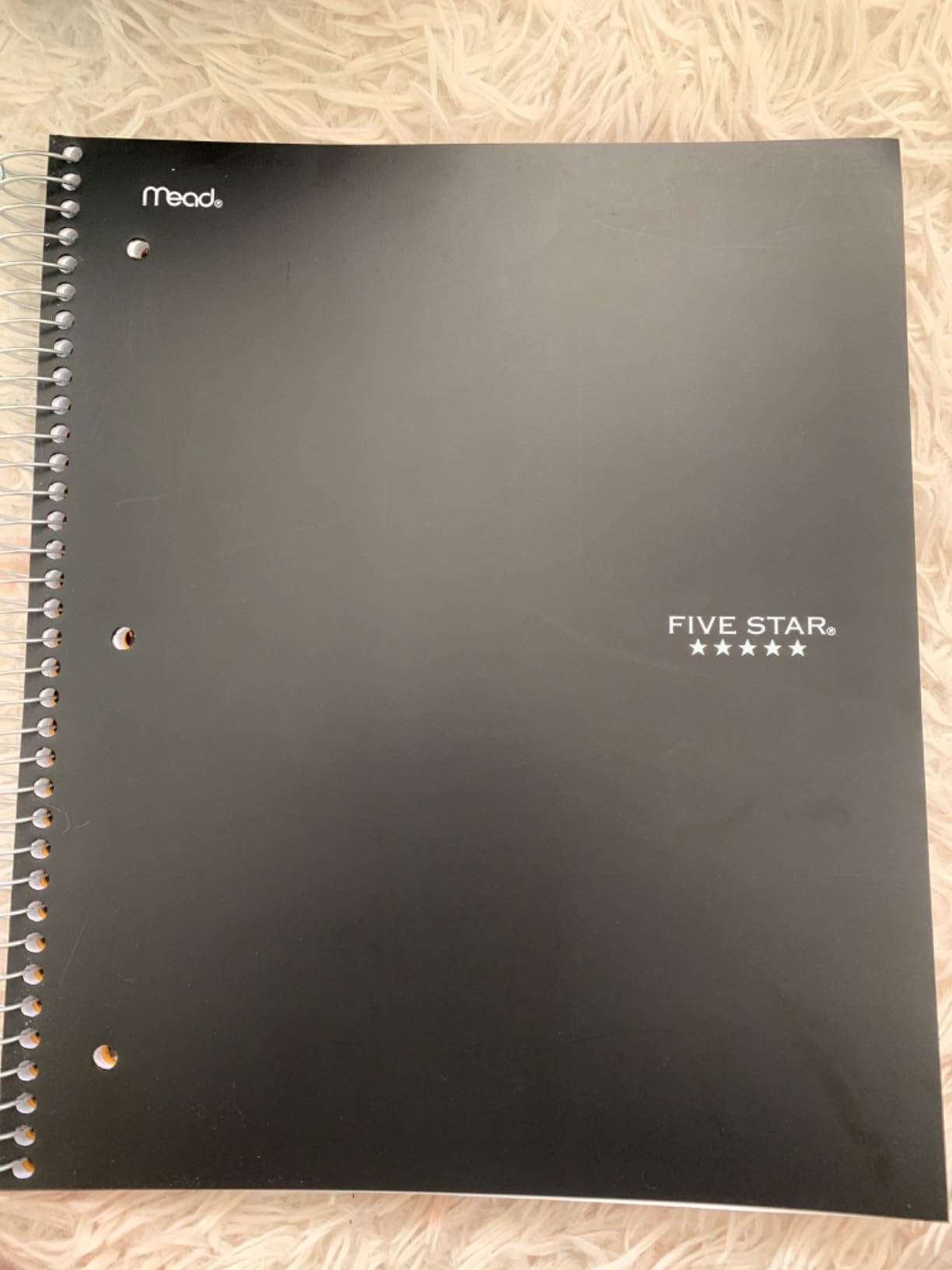 Five Star Spiral Notebook + Study App, 3 Subject, College Ruled Paper, 8.5
