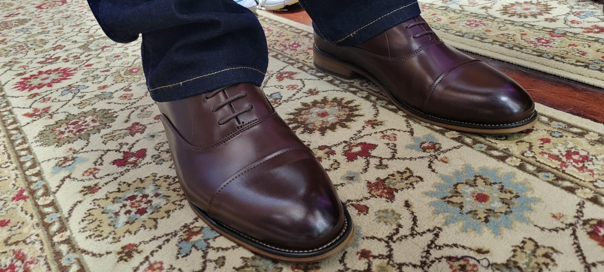 Bruno Marc Men's Cap-Toe Formal Dress Shoes customer photo 2