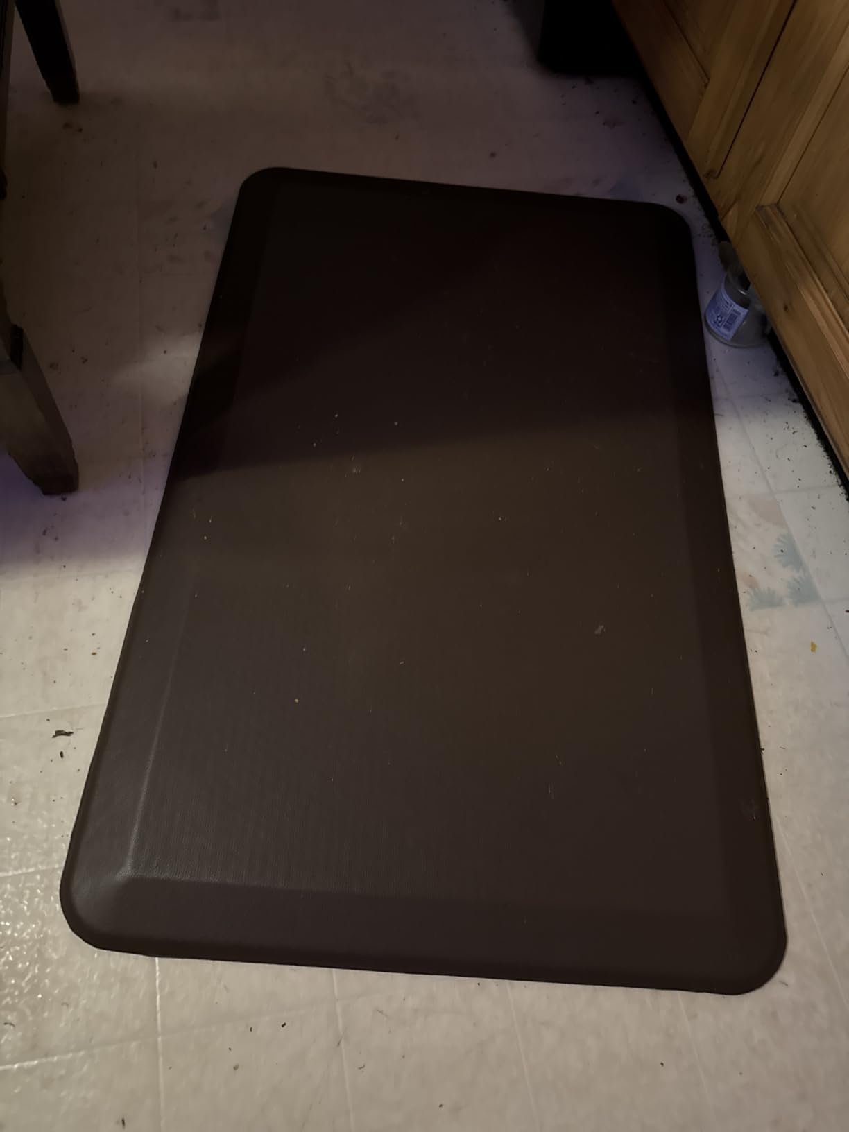 GORILLA GRIP Comfortable Cushioned Kitchen Mats for Floor, Waterproof Stain Resistant Top, 3/4 Inch Thick Ergonomic Standing Desk Anti Fatigue Mat, Supports Ankles and Feet, 17x24, Black customer photo 1