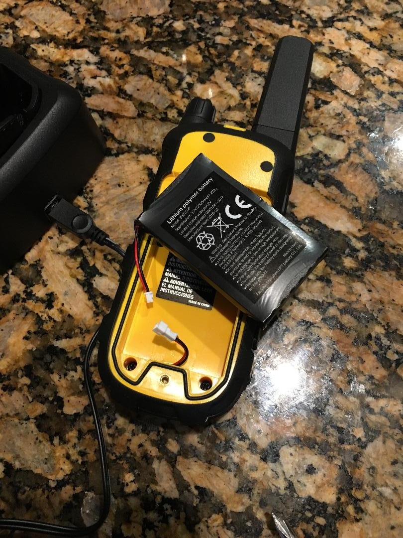 DEWALT DXFRS800 FRS Walkie Talkies, 2W, IP67 Waterproof, 2 Pack | 22 channels, 121 privacy codes, 18-hour battery, VOX hands-free, 300,000 sq ft, dual-port charger, 2 holsters customer photo 2