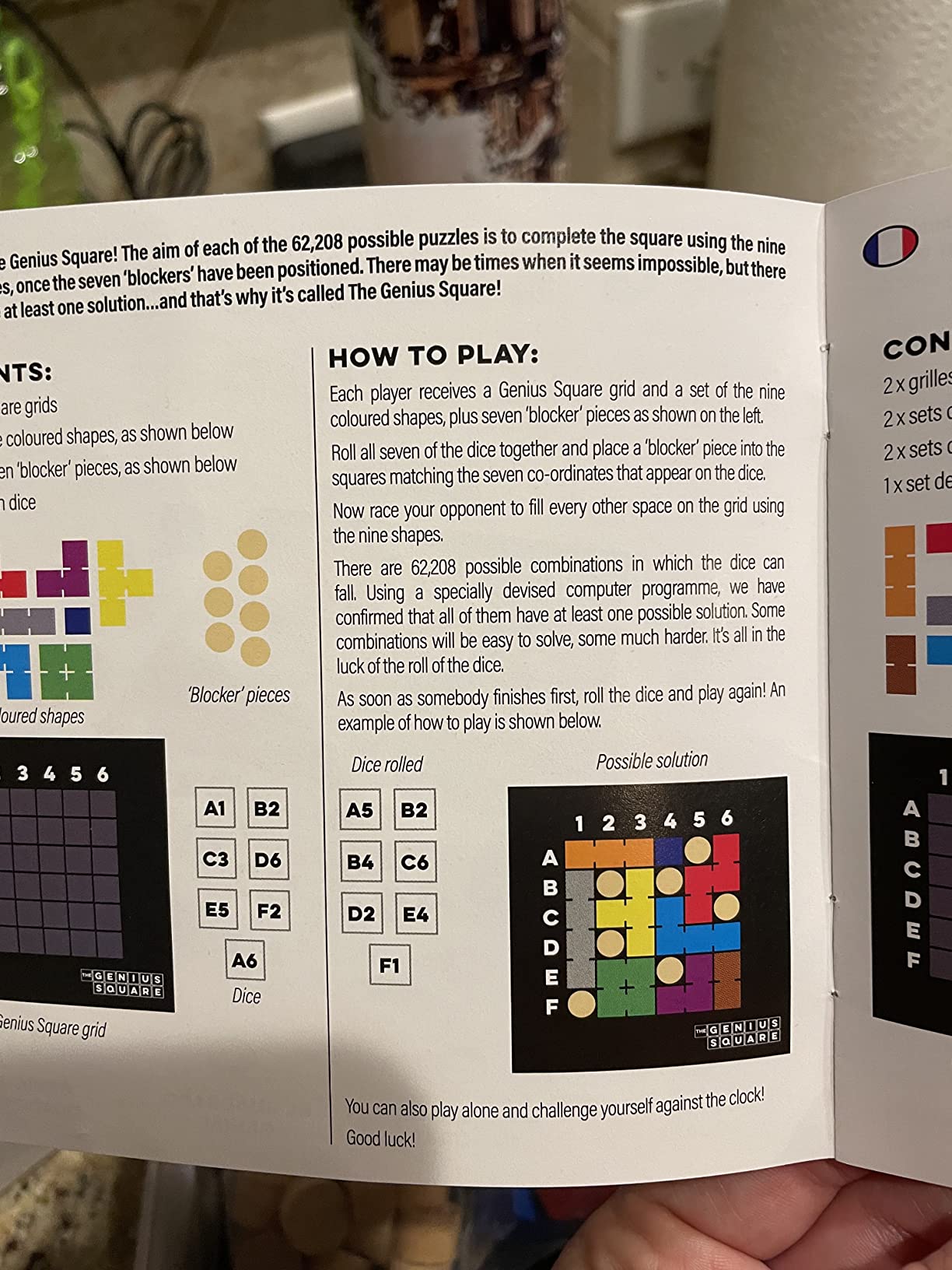 The Genius Square from the Happy Puzzle Company | Game of the Year Award Winner | 60000+ Solutions | STEM Puzzle Game for 1-2 Players | Ages 6 - Adult | Roll the dice and Race to Fill the Grid! customer photo 2