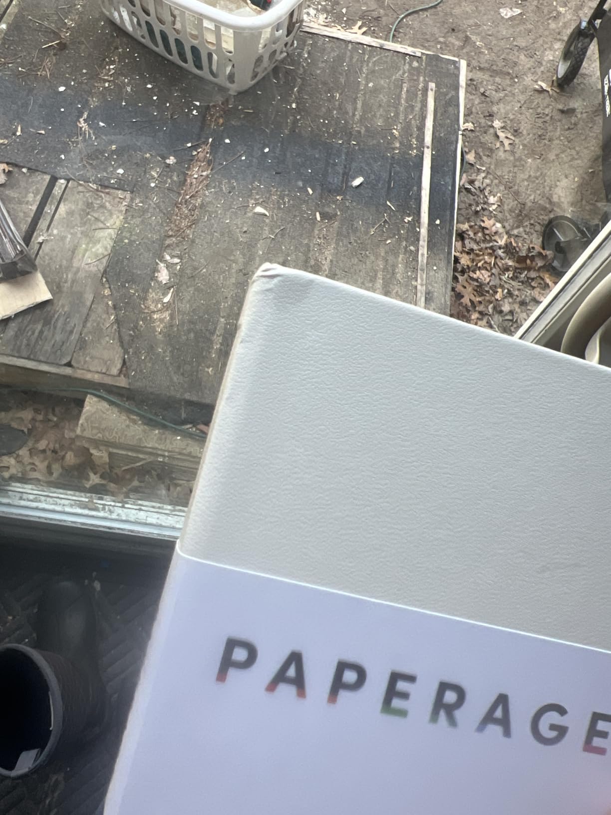 PAPERAGE Lined Journal Notebook, (Black), 160 Pages, Medium 5.6 in x 8 in - 100 GSM Thick Paper - Hardcover Journaling Notebook for Work, School & Note Taking customer photo 1