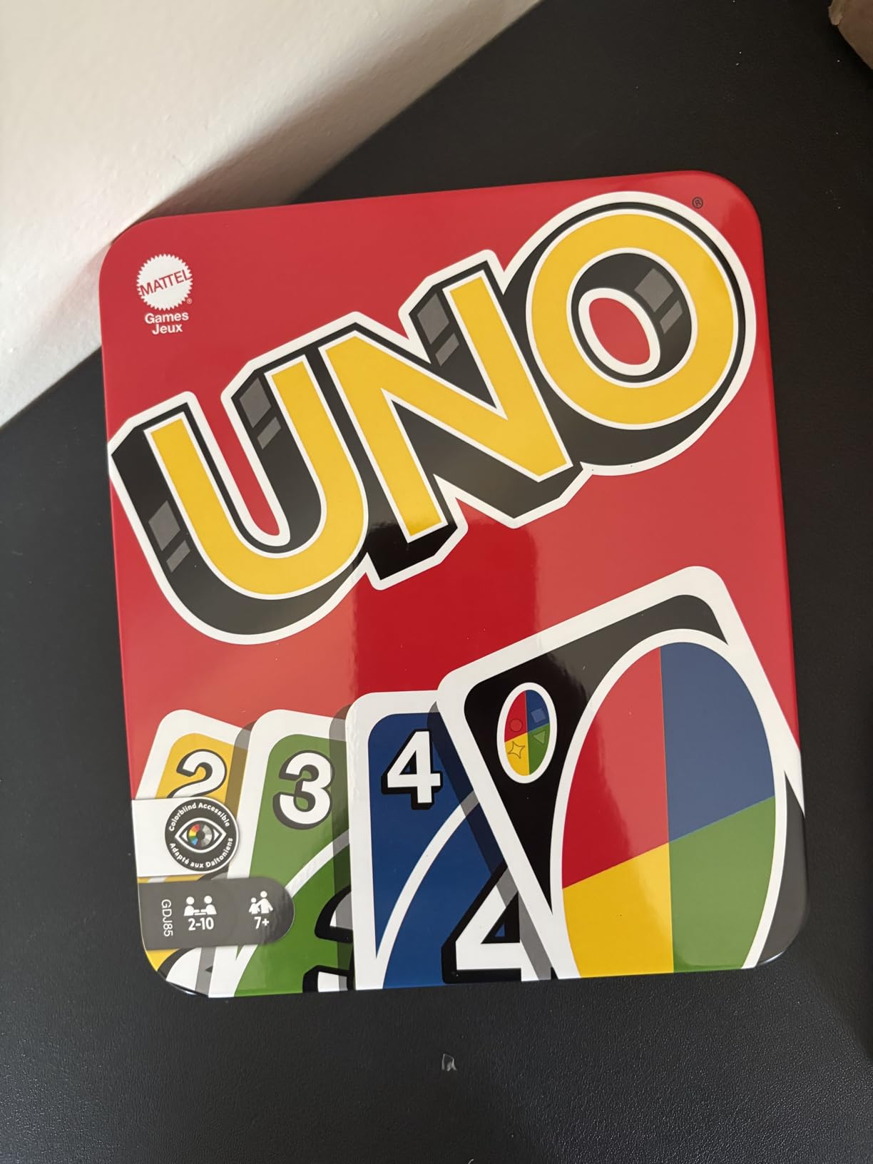 Mattel Games UNO Card Game for Kid, Adult & Family Nights & Parties, Travel & Vacations, Color Blind Accessible & Customizable Deck customer photo 2