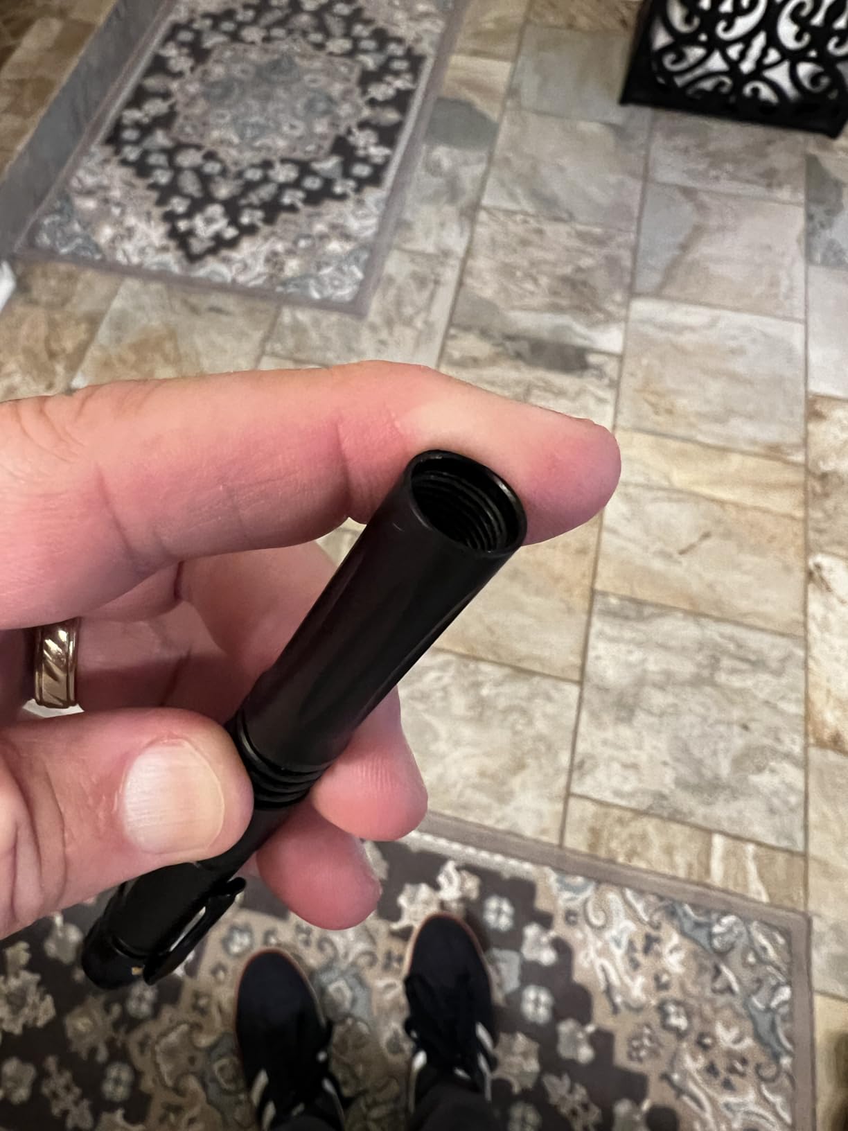 The Most Loaded 6-in-1 Tactical Pen: Self Defense Tip + Flashlight + Ballpoint + Bottle Opener + Screw Driver + Hexagonal Wrench customer photo 1