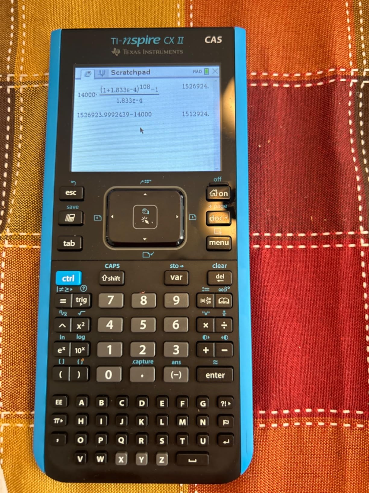 Texas Instruments TI-Nspire CX II CAS Color Graphing Calculator with Student Software customer photo 2