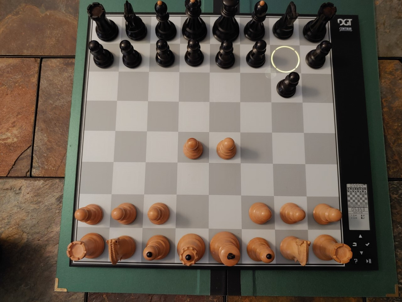 DGT Centaur 40 x 40cm Chess Computer | LED move indicators, weighted pieces, e-paper display, rechargeable power customer photo 2