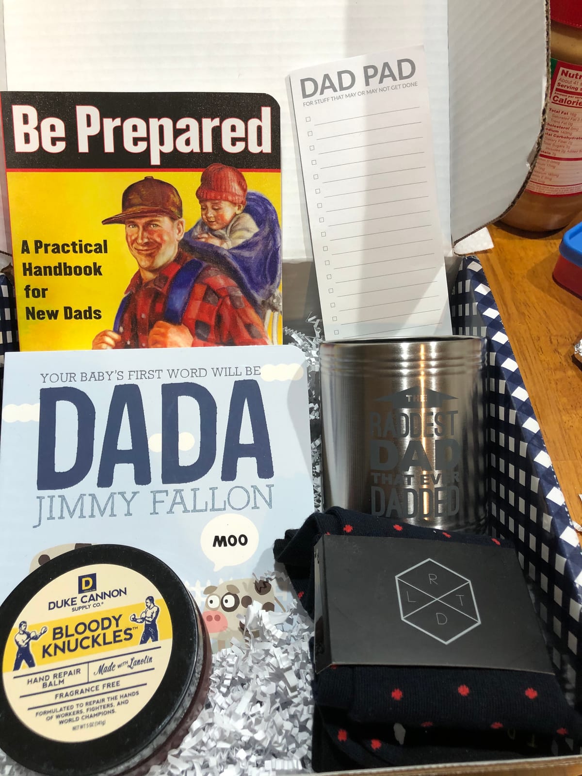 Bump Boxes, New Dad Gift Box with Mug, Hat, Teether, Onesie and Balm, Unique Kit for First time or Expecting Father, Fathers Gifts for Men customer photo 2