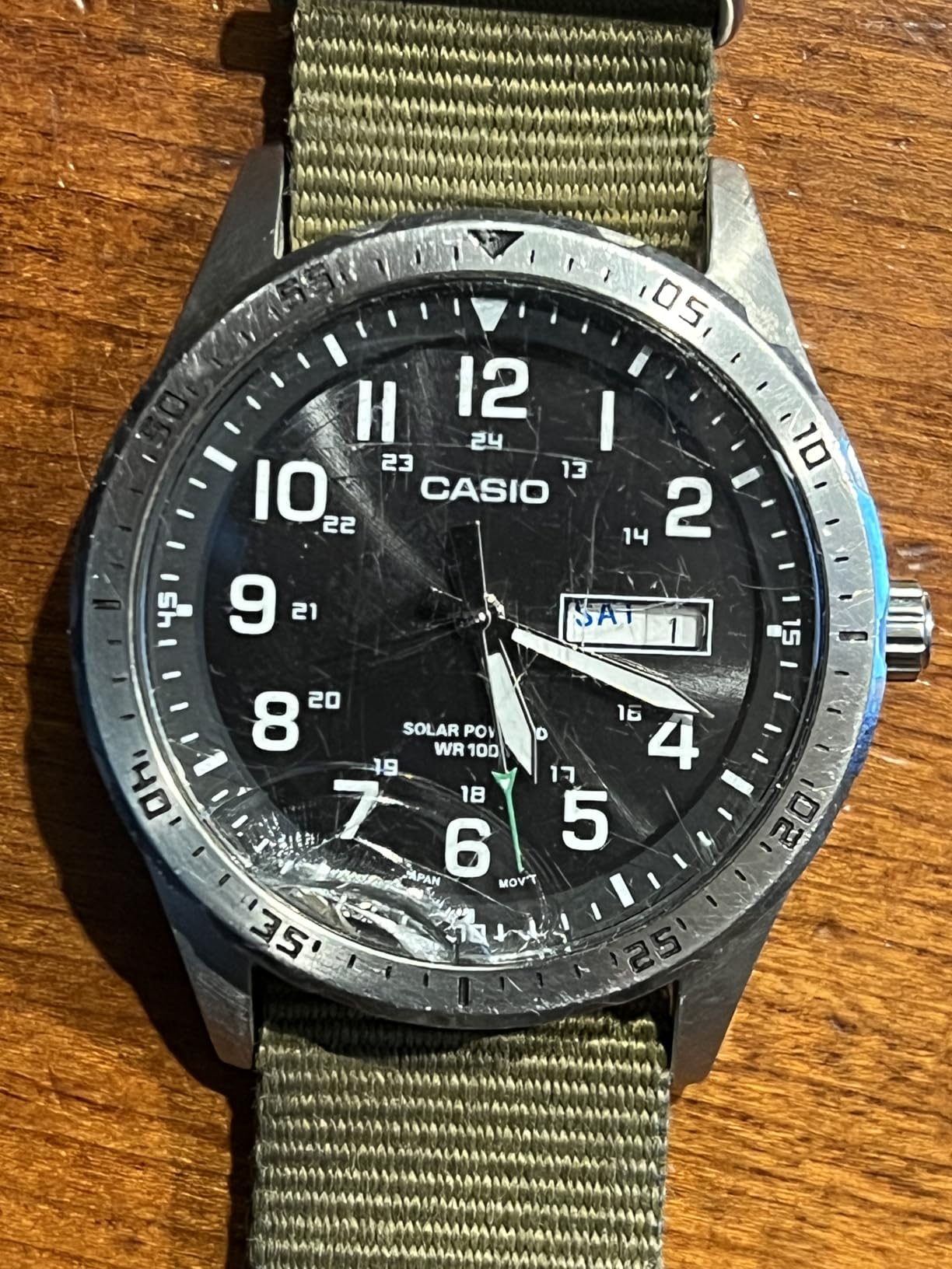 Casio MTPS120L Series | Unisex Analog Watch | 100M WR | Stainless Steel Case | 3 Hand Analog | Date Display | Military Styling | Solar Powered customer photo 1