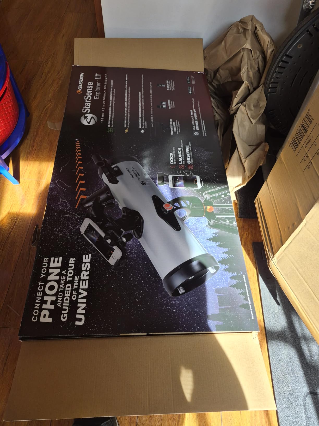 Celestron StarSense Explorer LT 114AZ App-Enabled Telescope - 114mm Newtonian Reflector with Smartphone Dock & StarSense App - iPhone & Android Compatible - Easy-to-Use for Beginners customer photo 2