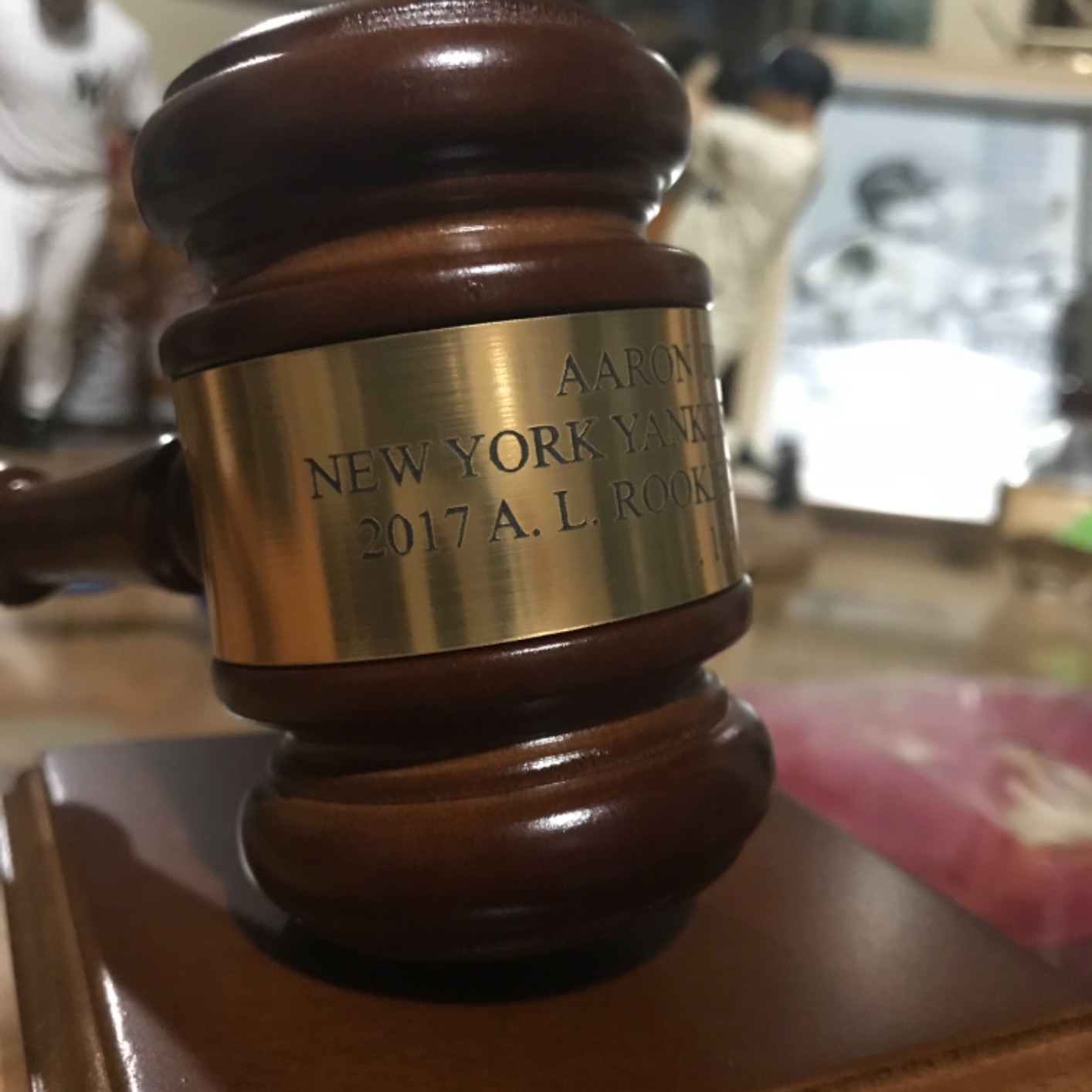 Personalized Wooden Gavel - Custom Engraved Band, Optional Sound Block, Ideal Judge, Lawyer, and Graduation Gift customer photo 2