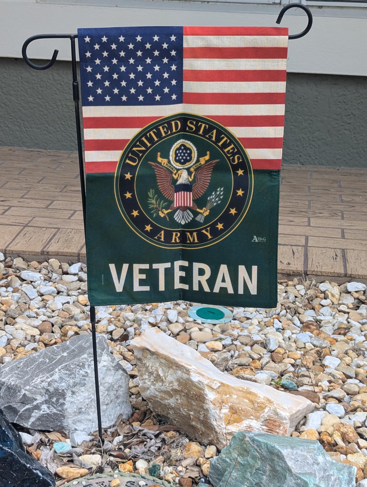 Americana Home & Garden US Army Veteran Burlap Garden Flag Armed Forces Rangers United State American Military Retire Official House Decoration Banner Small Yard Gift Double-Sided, Thick, Made In USA customer photo 2