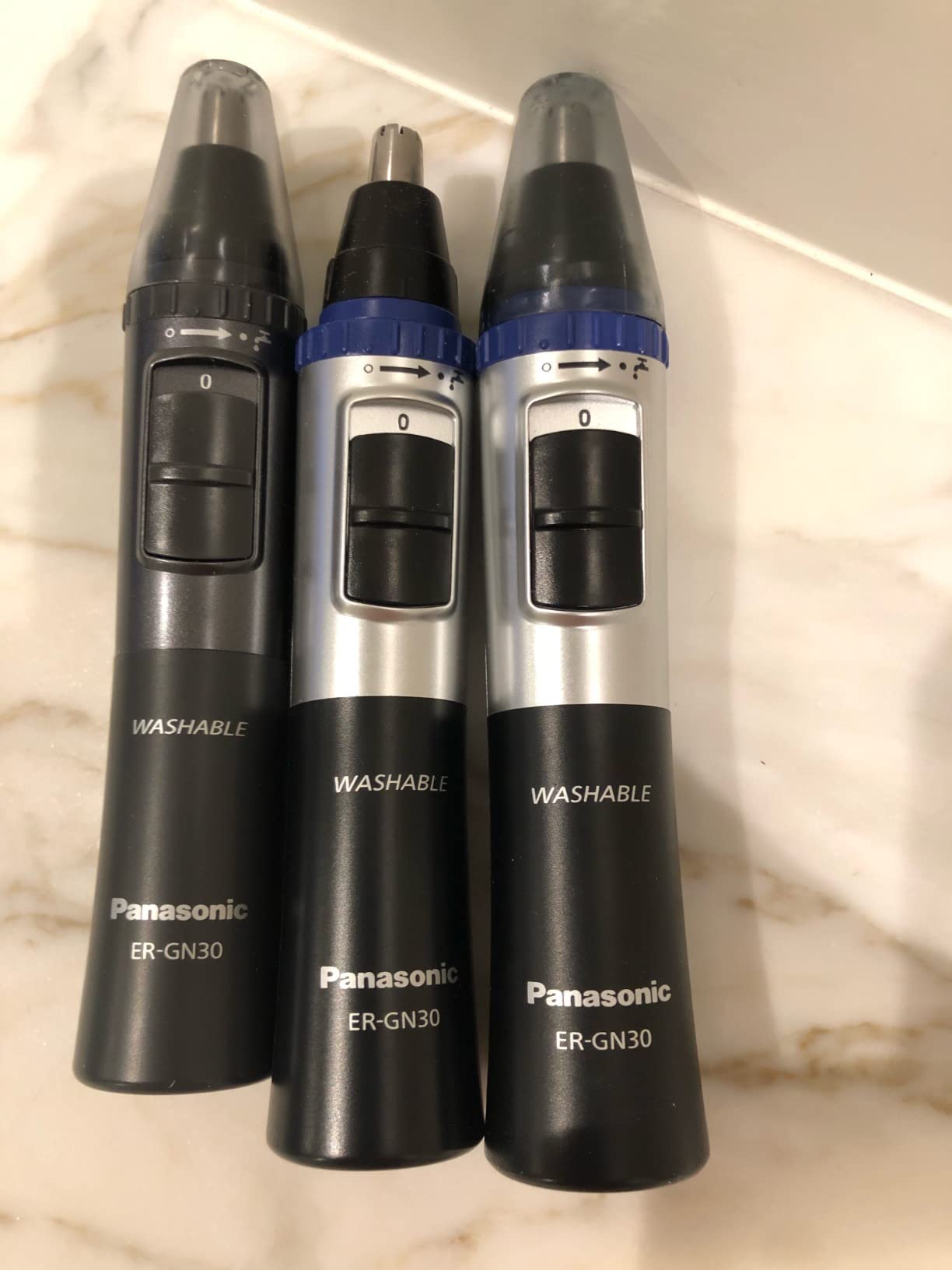 Panasonic Men's Ear and Nose Hair Trimmer, Wet Dry Hypoallergenic Dual Edge Blade, Ear Hair Trimmer for Men - ER-GN30-H customer photo 2