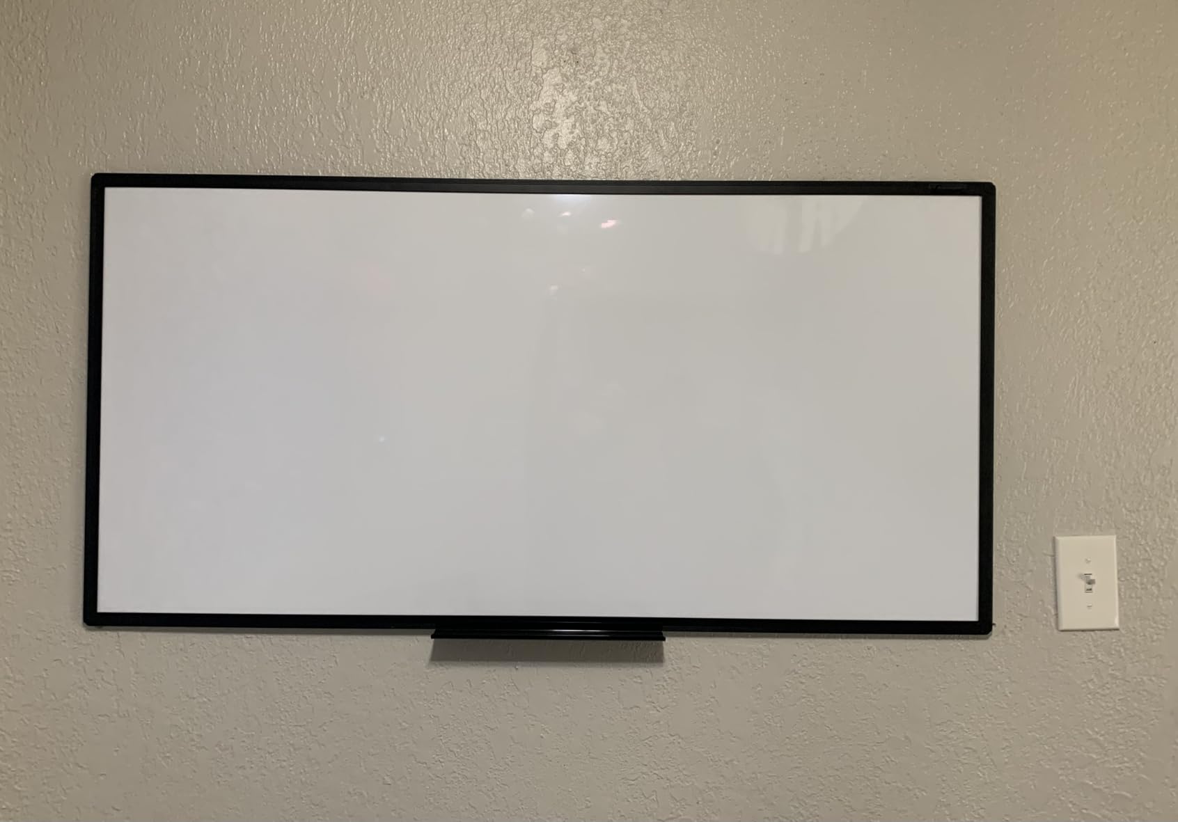 VIZ-PRO Magnetic Dry Erase White Board, 36 X 24 Inches, Black Aluminium Frame | Wall Mounted Whiteboard with Marker Tray, 3' x 2', for School Office and Home customer photo 1