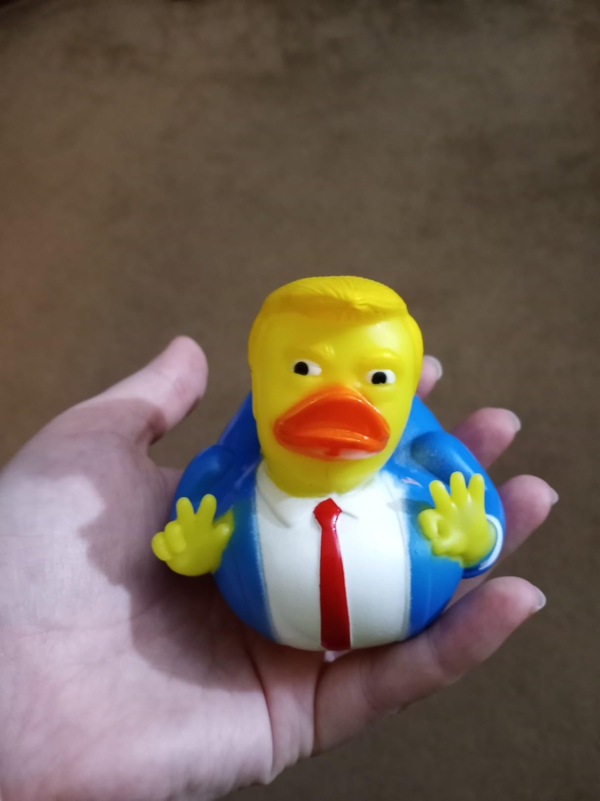 Baby Bath Toys Trump Rubber Ducks Baby Shower Bath Ducks for Kids Gift | Squeaks Donald Duck Bath Toys,Funny Trump Merchandise, Cute Gag Gifts customer photo 2