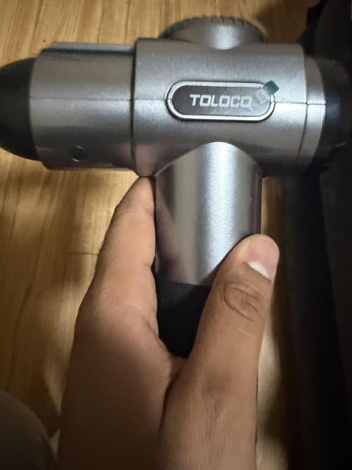 TOLOCO Massage Gun, Deep Tissue Back Massage for Athletes for Pain Relief, Percussion Massager with 10 Massages Heads & Silent Brushless Motor customer photo 1