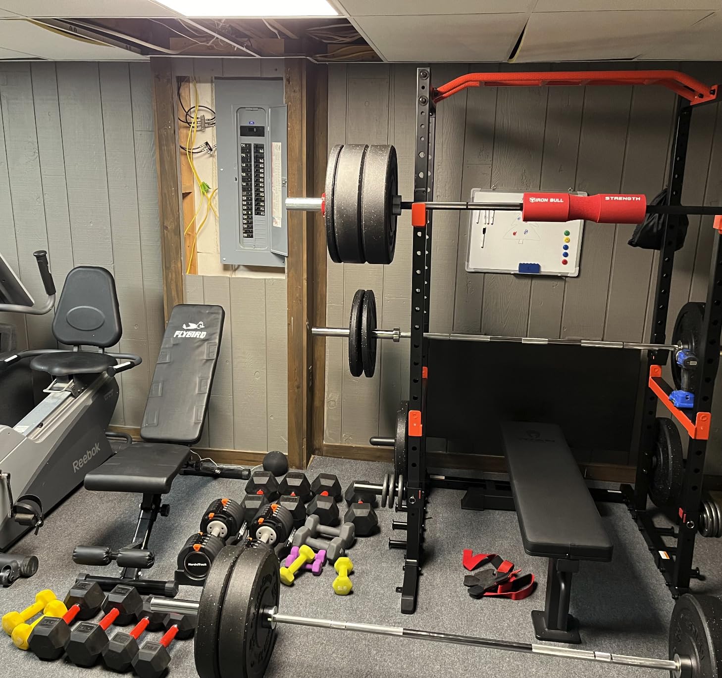 Sunny Health & Fitness Full Size Power Cage for Home Gym Training | Squats, Presses & Pull-Ups customer photo 1