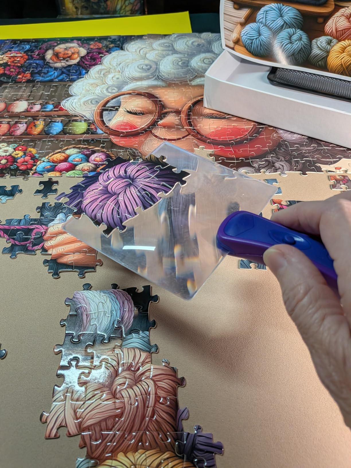 Ceaco - Puzzle Scoop with LED Light & Magnifier - 1 Count Lifting Tool | Giftable, Puzzler Accessory customer photo 1