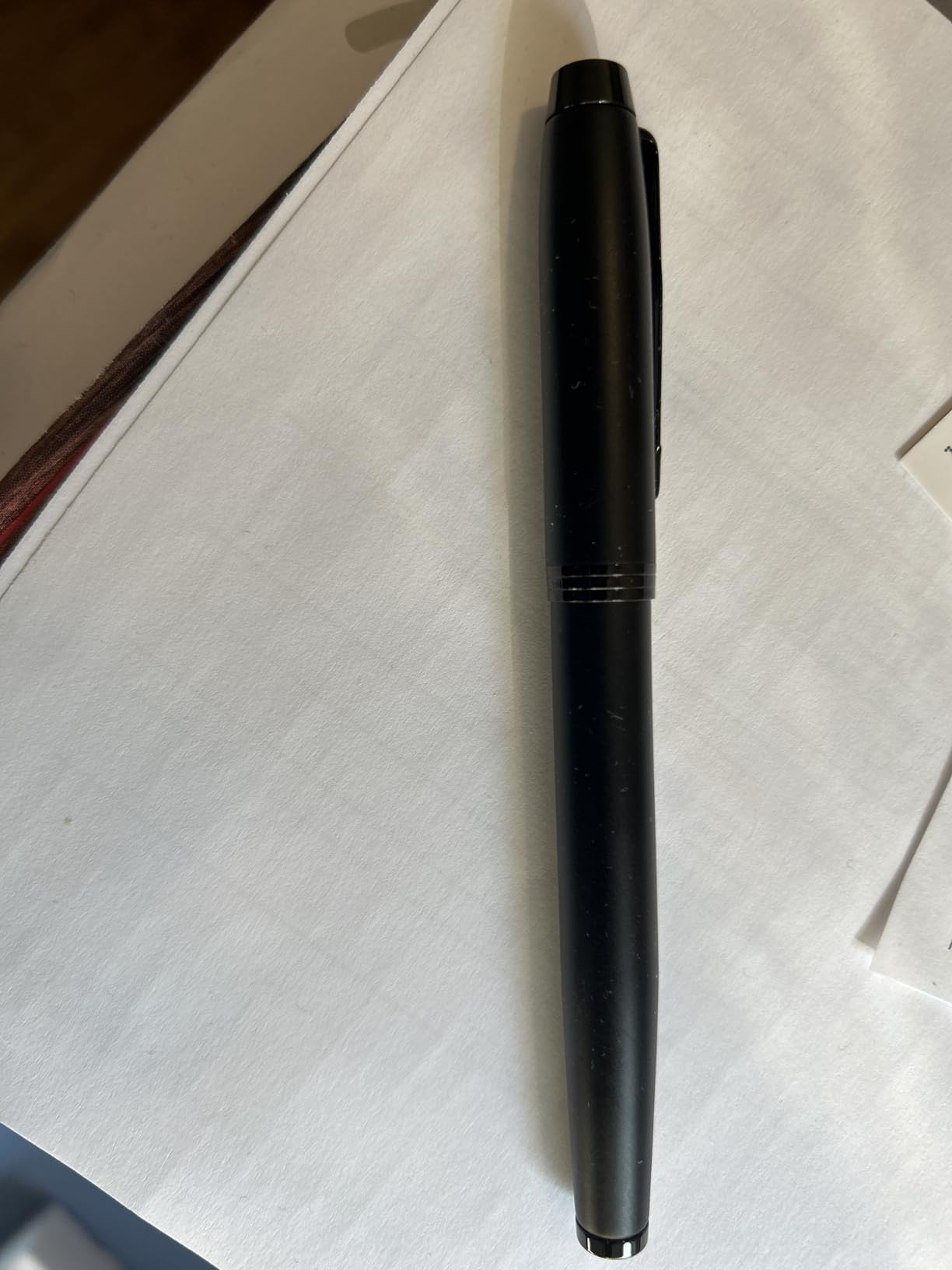 Parker IM Rollerball Pen, Fine Point, Matte Black with Black Trim, Black Ink Refill, Gift Box - Modern Design, Smooth Writing customer photo 2