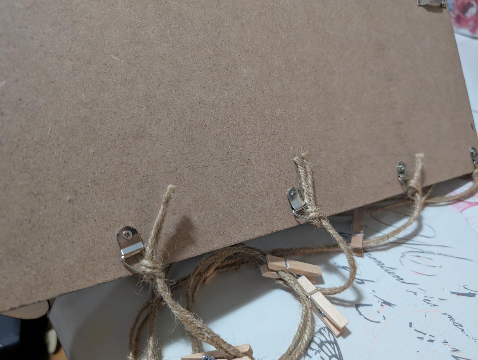 GEMTEND Grandma Gifts Nana Photo Holder, Gifts for Grandmother Present from Granddaughter and Grandson, Clips and Twine for Photo Hanging, Grandkids Photo Frame for The Best Grammy Ever Gift customer photo 1