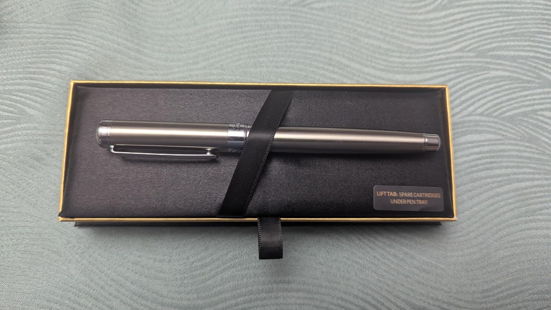 Scriveiner Midnight Blue Fountain Pen - Luxury Pen with Chrome Appointments, Schmidt Nib (Medium) customer photo 2
