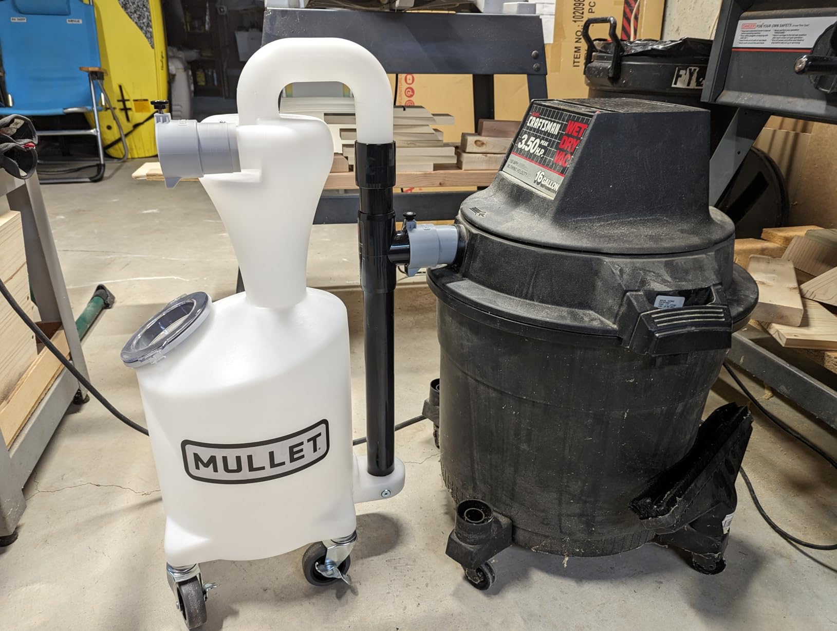 Mullet Cyclone Dust Collector, High-Speed Separator for Shop Vac customer photo 1