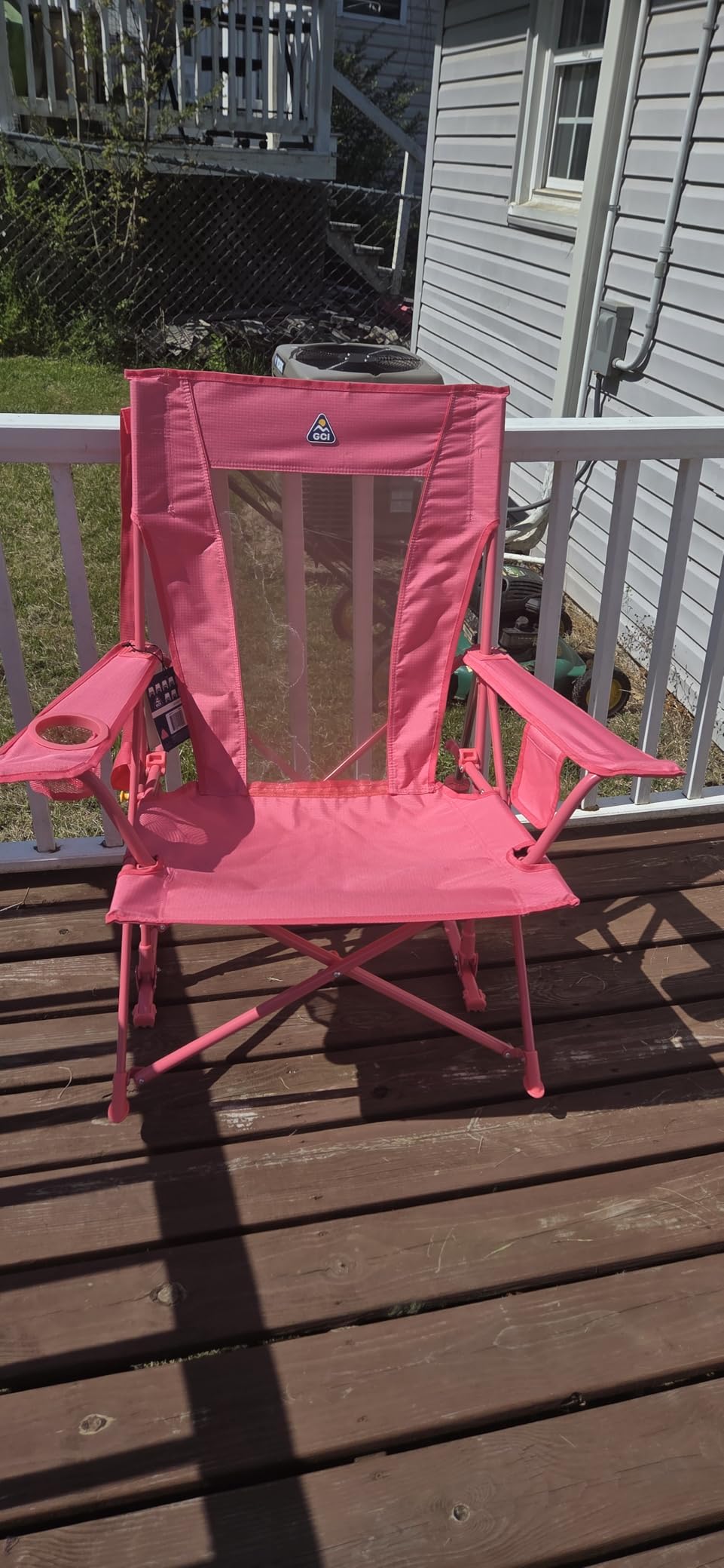 GCI Outdoor Comfort Pro Rocker Collapsible Rocking Chair & Outdoor Camping Chair, Indigo Blue customer photo 2