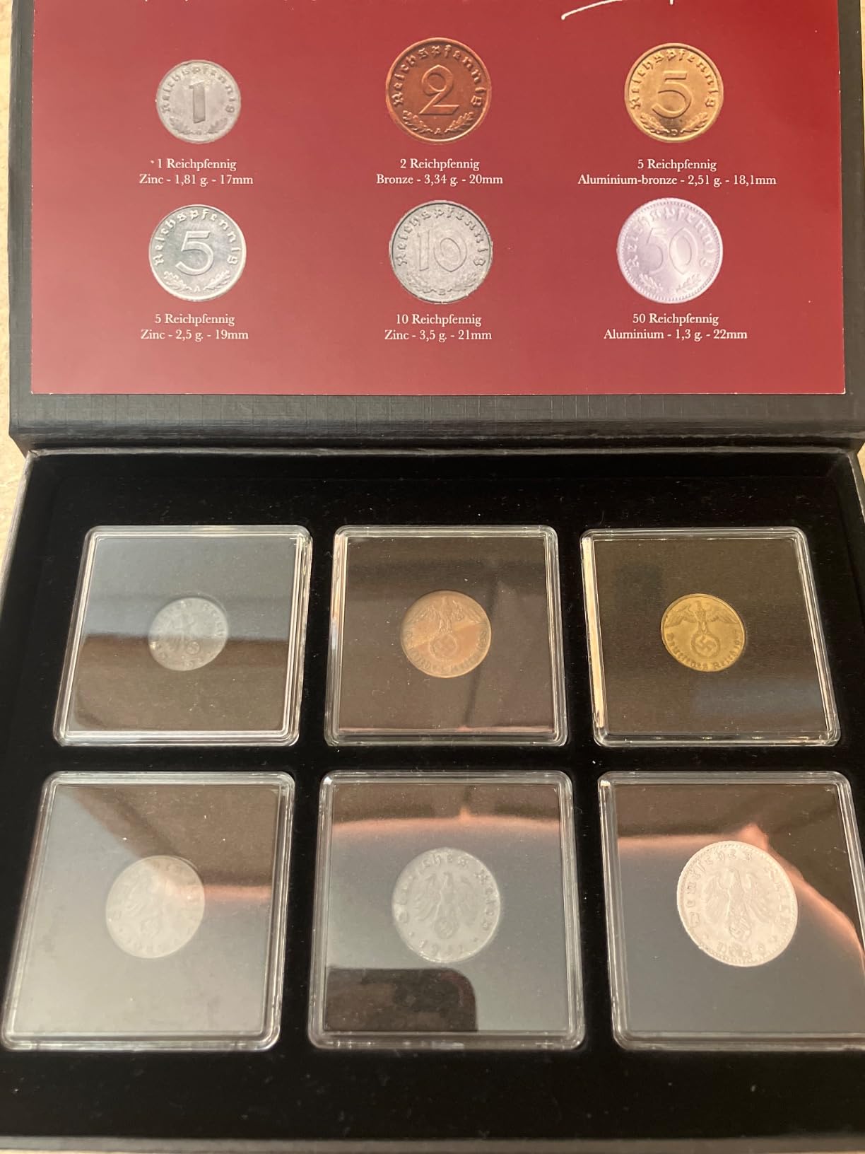 WW2 World Currency - 6 Coins Used During The World War 2 by The Germans in The Territories They Occupied (1925/45) customer photo 1