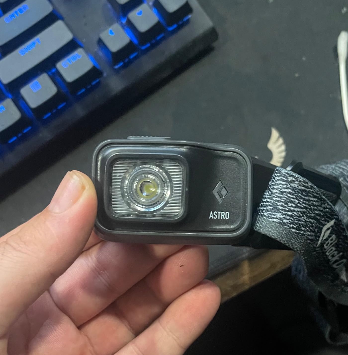 BLACK DIAMOND Astro 300 Headlamp, AAA Powered, Dimmable, Bright, Graphite | 300 lumens, Brightness Memory, BD 1500 battery compatible customer photo 2