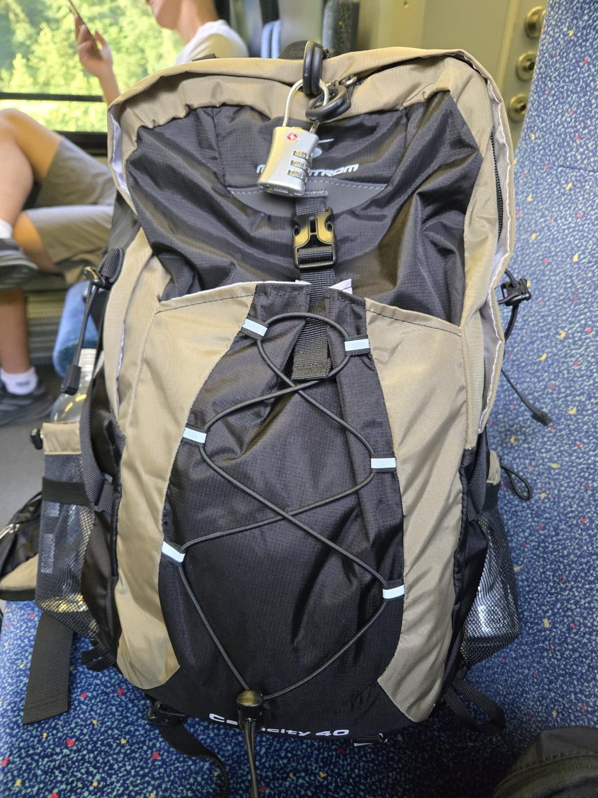 Maelstrom 40L Hiking Backpack, Lightweight Camping Daypack with Rain Cover | Water-Resistant Rip-Stop Nylon, Wet/Dry Separation, Multi-Pockets, Survival Whistle. Ideal For Men, Women, Travel, Trekking customer photo 1