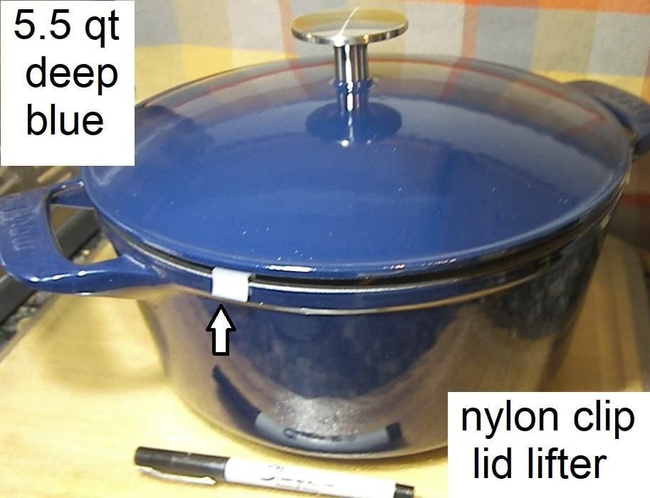Made In Cookware - Dutch Oven 5.5 Quart (Blue) - Enameled Cast Iron - Exceptional Heat Retention & Durability - Professional Cookware - Crafted in France - Induction Compatible customer photo 1