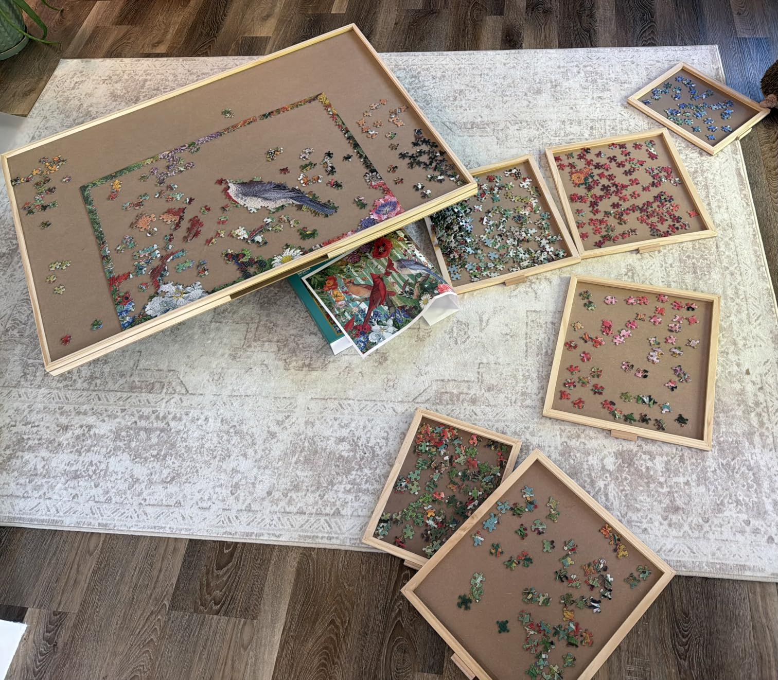 ALL4JIG 1500 Piece Rotating Puzzle Board with 4 Drawers, Wooden Puzzle Table customer photo 1