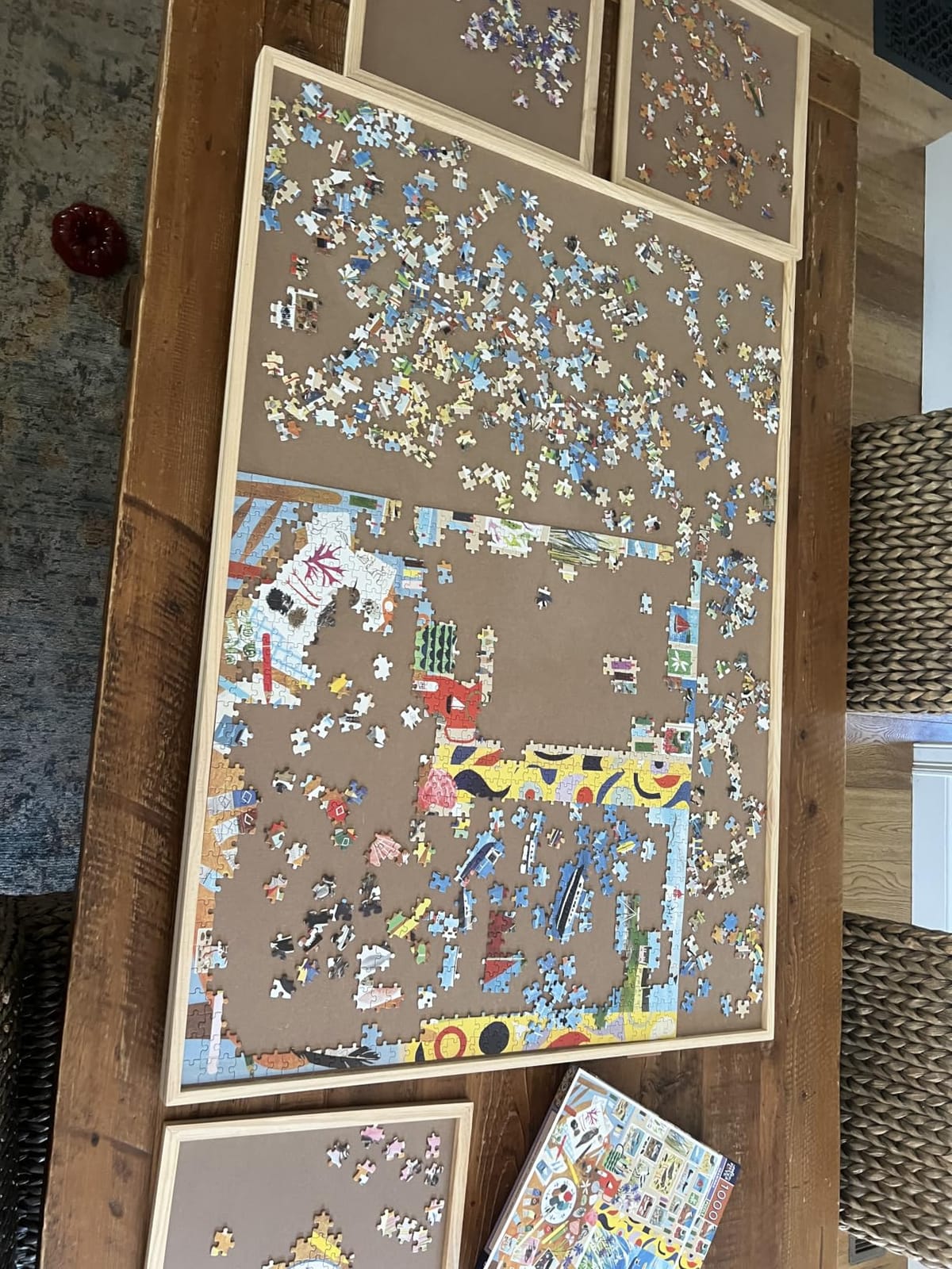 ALL4JIG 1500 Piece Rotating Puzzle Board with 4 Drawers, Wooden Puzzle Table customer photo 2