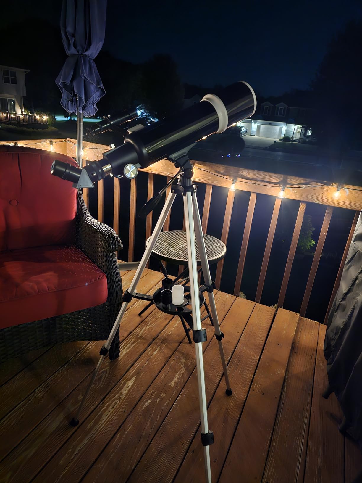 Telescope for Adults & Beginner Astronomers - 80mm Aperture 600mm Fully Multi-Coated High Transmission Coatings with AZ Mount Tripod Phone Adapter, Carrying Bag, Wireless Control customer photo 2
