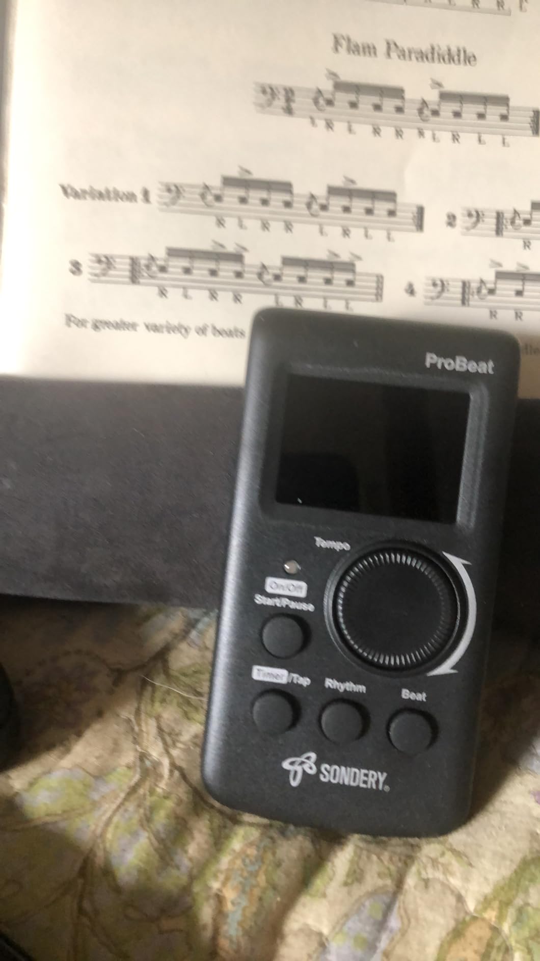 Sondery Digital Metronome Rechargeable Vocal Counting for Piano Guitar Drum | Timer Function, Large Display, Easy to Use,English Vocal Counting, Compatible with All Instruments customer photo 1