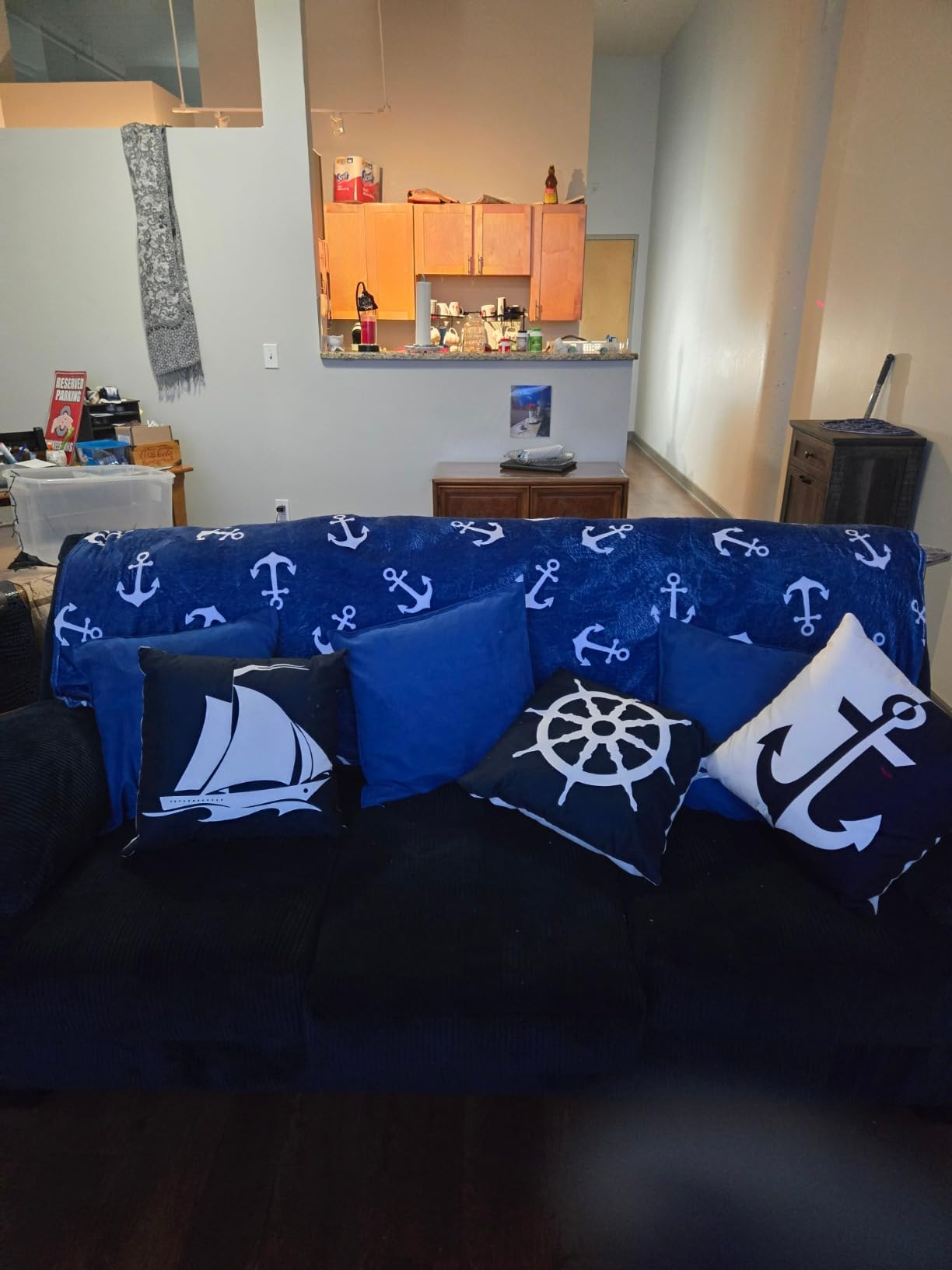 Jekeno Thin Blue Line Police Blanket Police Flag Plush Throw Gifts 50