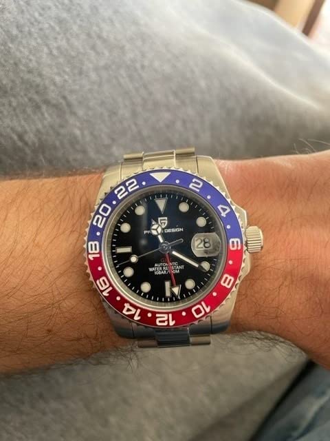 BY BENYAR Pagani Design Men's Watches GMT Automatic Watch for Men Sapphire Glass Fashion Business Stainless Steel 100M Waterproof Men's Wrist Watches PD-1662 customer photo 1