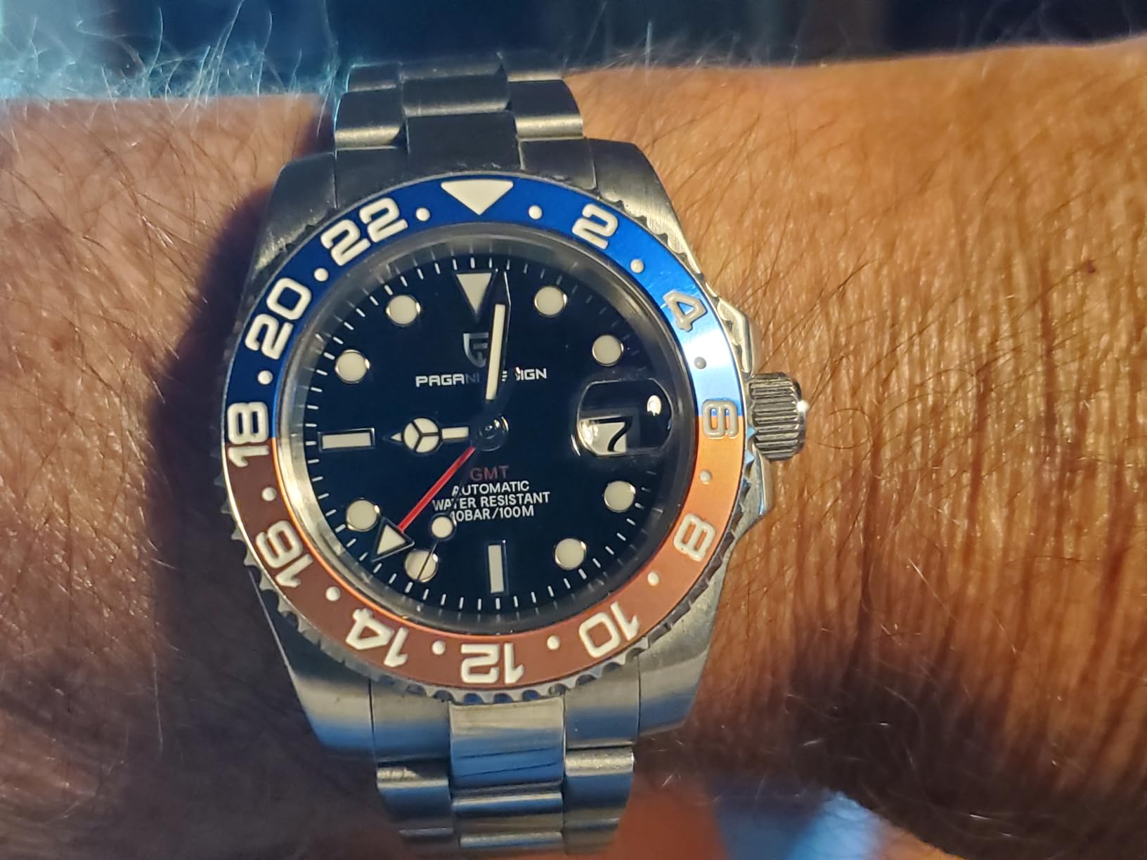 BY BENYAR Pagani Design Men's Watches GMT Automatic Watch for Men Sapphire Glass Fashion Business Stainless Steel 100M Waterproof Men's Wrist Watches PD-1662 customer photo 2