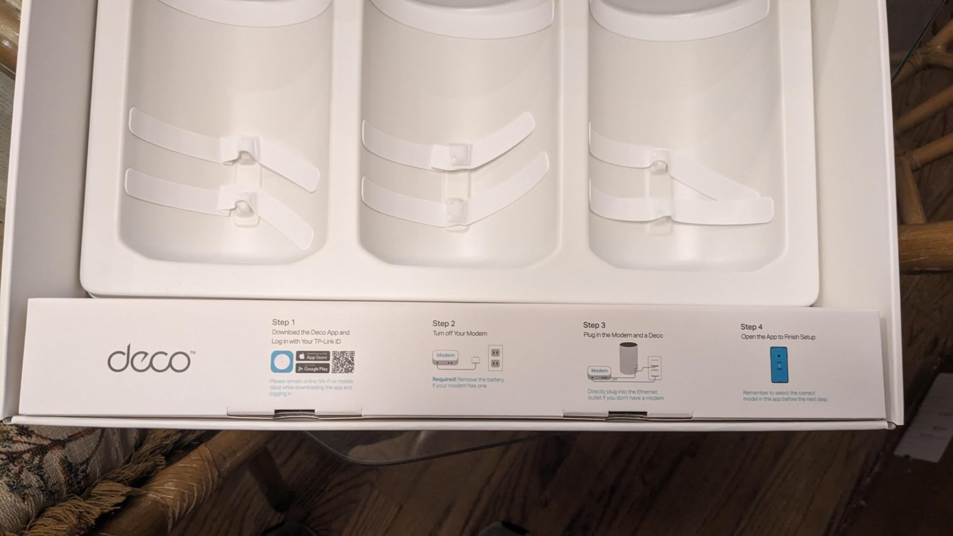 TP-Link Deco XE75 Pro AXE5400 Tri-Band WiFi 6E Mesh System (3-Pack) | One 2.5 Gbps WAN/LAN Port, two 1 Gbps LAN Ports, Covers up to 7,200 Sq. Ft., AI-Driven Mesh, 6 GHz Band customer photo 2