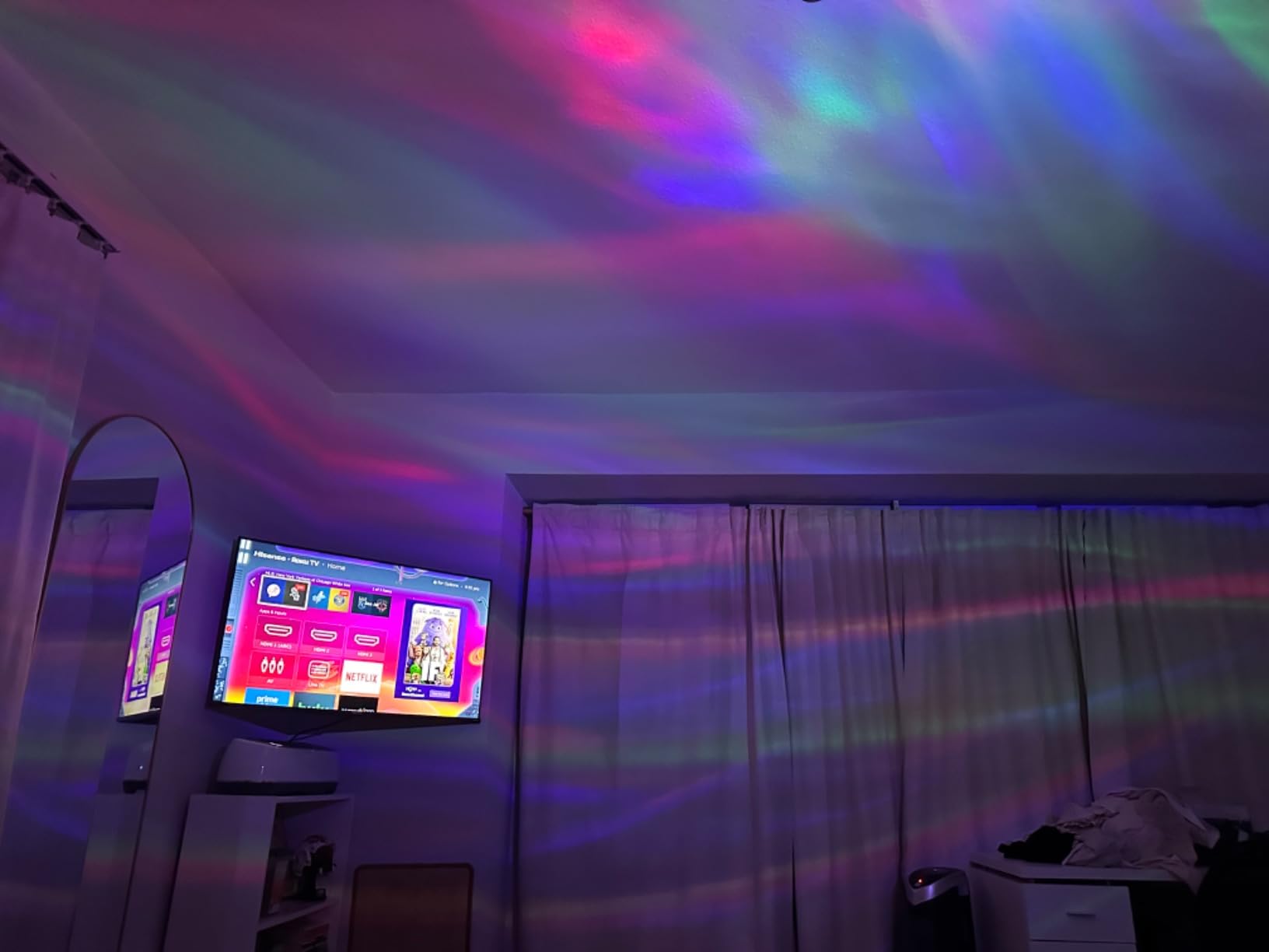 ENOKIK Galaxy Projector, Star Aurora Night Light Bluetooth Speaker, Black | 33 Dynamic Light Effects, 8 Soothing White Noises, Remote Timer, 360° Adjustable Projection Angle, Ideal Gift, Home Decor customer photo 1