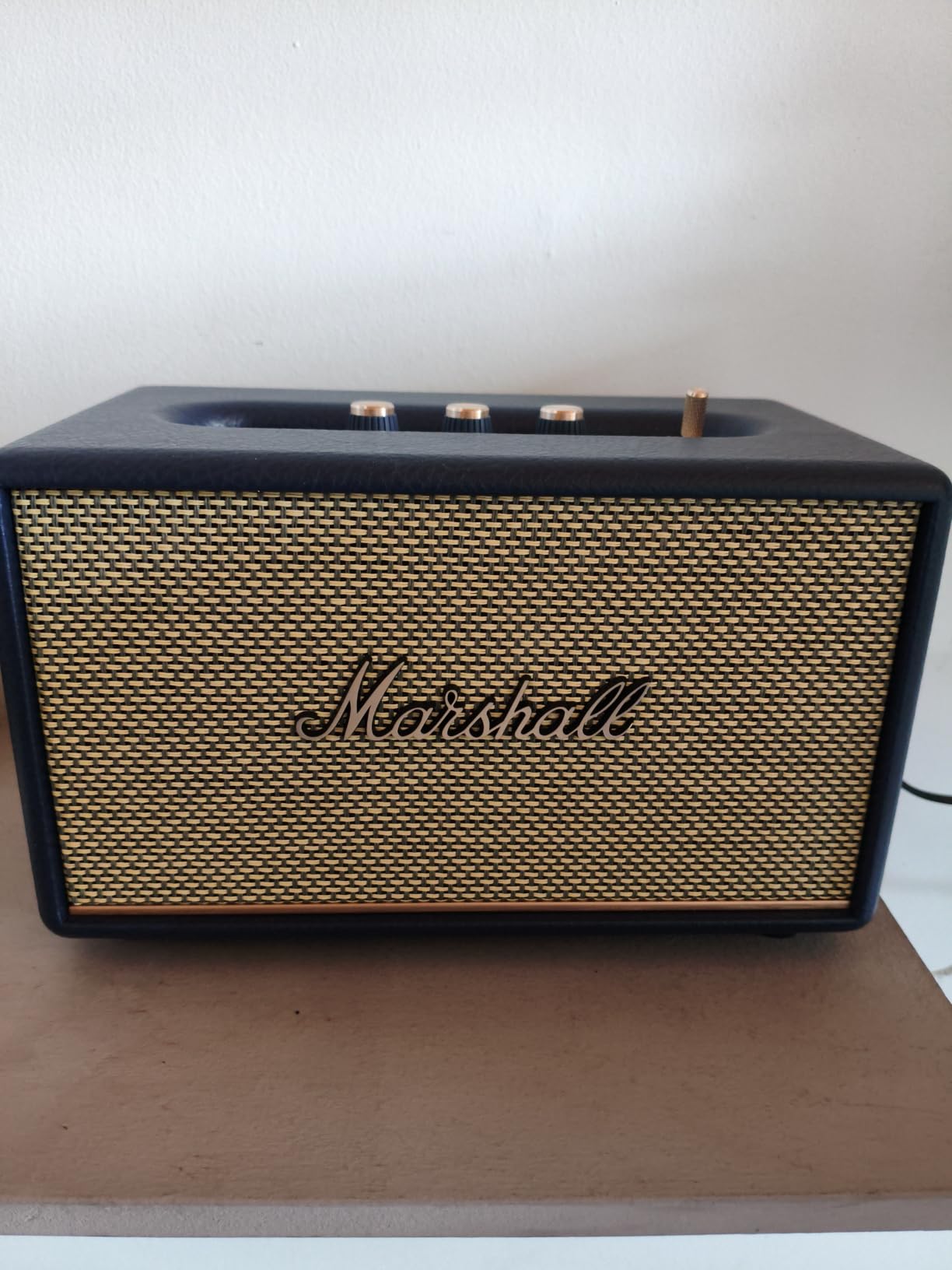 Marshall Acton III Bluetooth Home Speaker - Loud Stereo Sound with Bass and Treble Controls | Plug-in Powered | 3.5mm Aux Input - Black customer photo 2