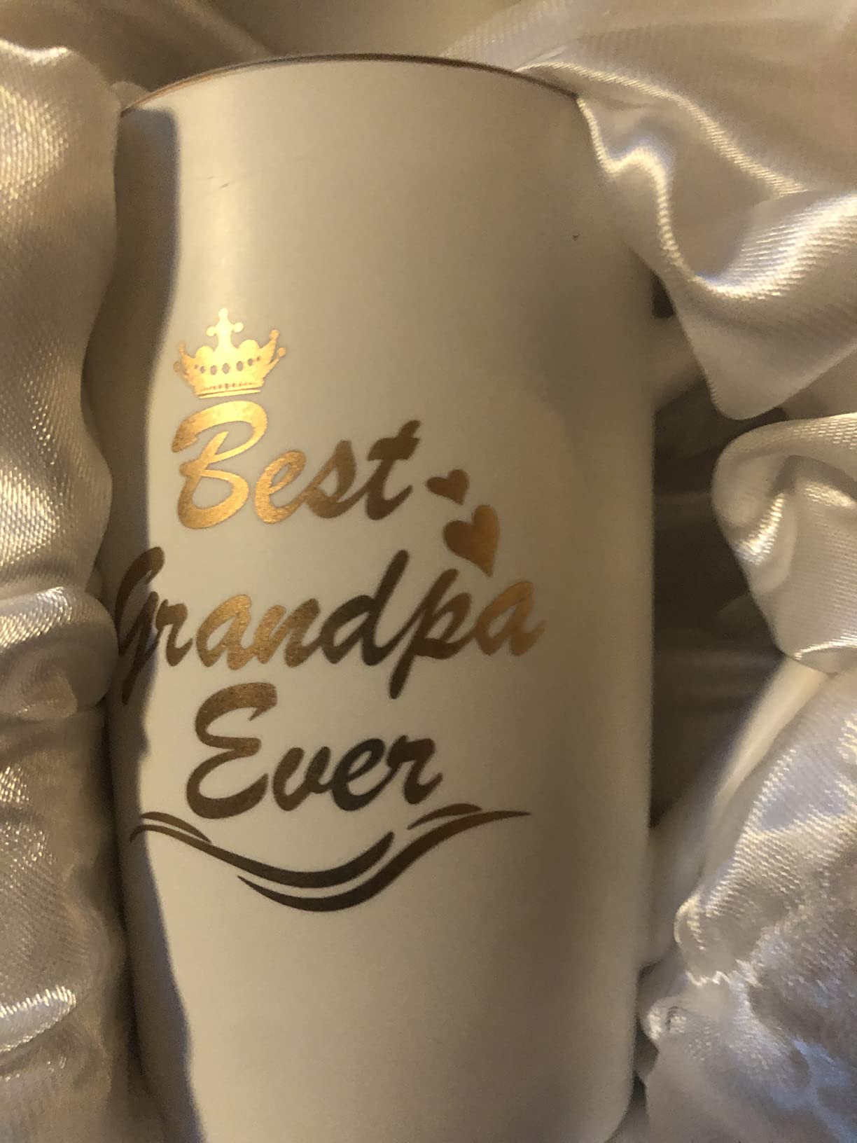 Cabtnca Grandparents Gifts, Best Grandma Grandpa Ever Mug Set, Mothers Day Christmas Gift for Grandparents Gifts for Grandma Grandpa from Granddaughter Grandkids, 14Oz Black & White customer photo 1