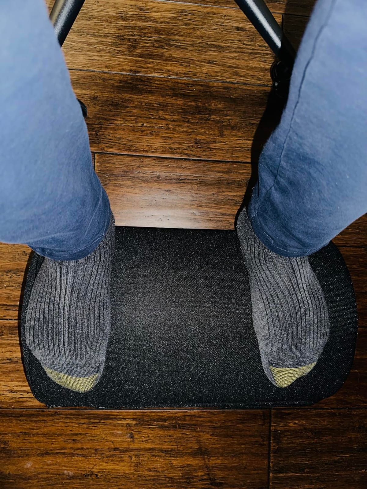 BlissTrends Foot Rest for Under Desk at Work-Versatile Foot Stool with Washable Cover-Comfortable Footrest with 2 Adjustable Heights for Car,Home and Office to Relieve Back,Lumbar,Knee Pain-Black customer photo 1