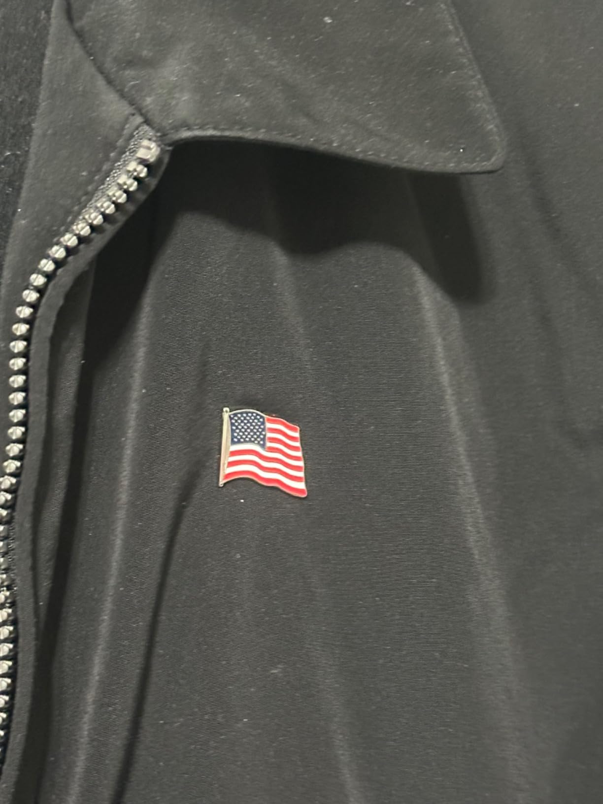 American Flag USA Lapel Pin Set - Waving Flag + Rectangle Bar - Silver Colored Metal Plated - Luxury Clothing Accessories customer photo 1