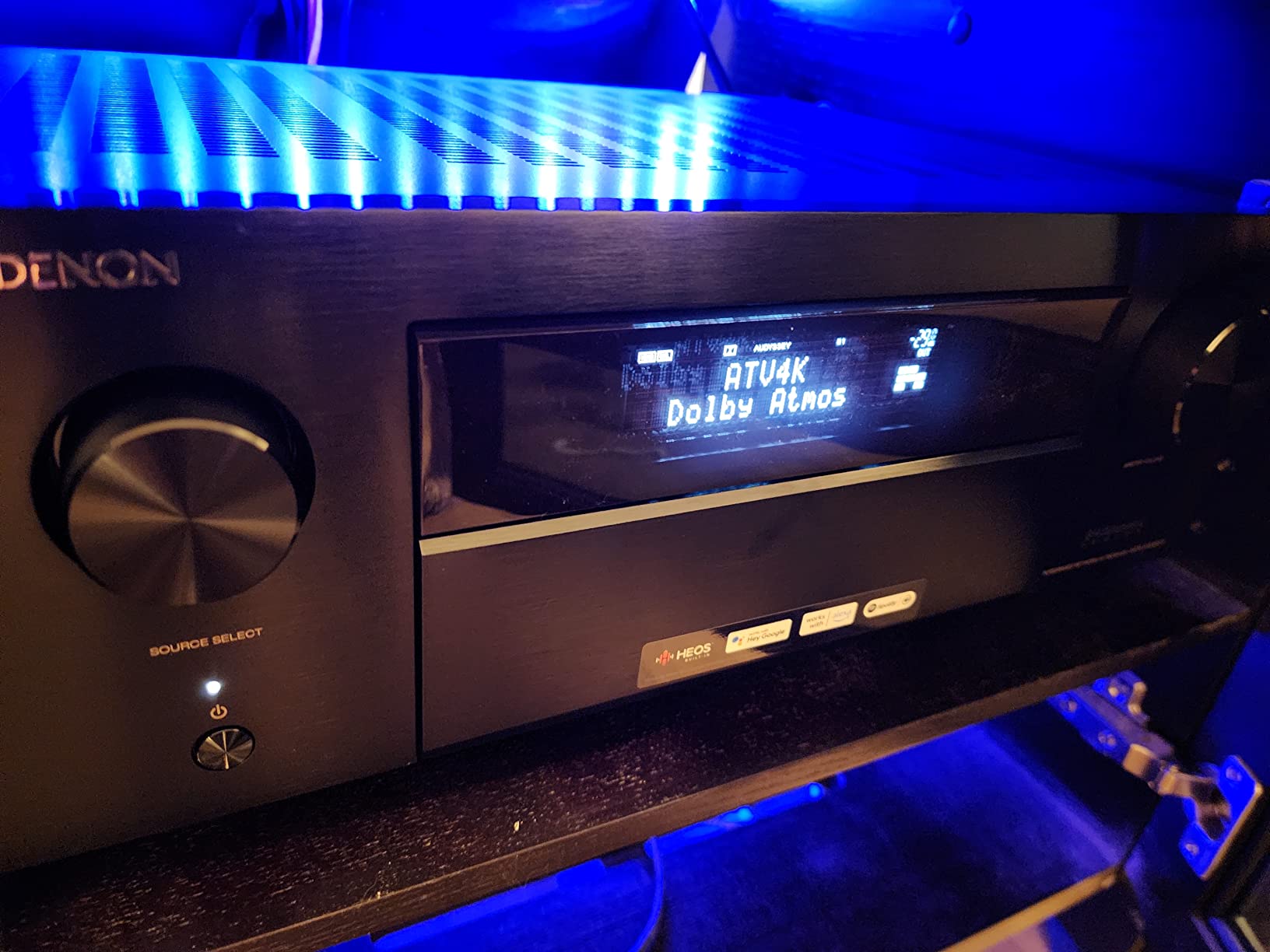 Denon AVR-X4800H 9.4 Ch Home Theater AV Receiver, 8K UHD, 125W x 9 | Dolby Atmos DTS:X, Pro IMAX Enhanced, Auro-3D, HEOS Wireless Multi-Room Music, VRR ALLM Gaming, HDR10+ Dolby Vision, eARC customer photo 1