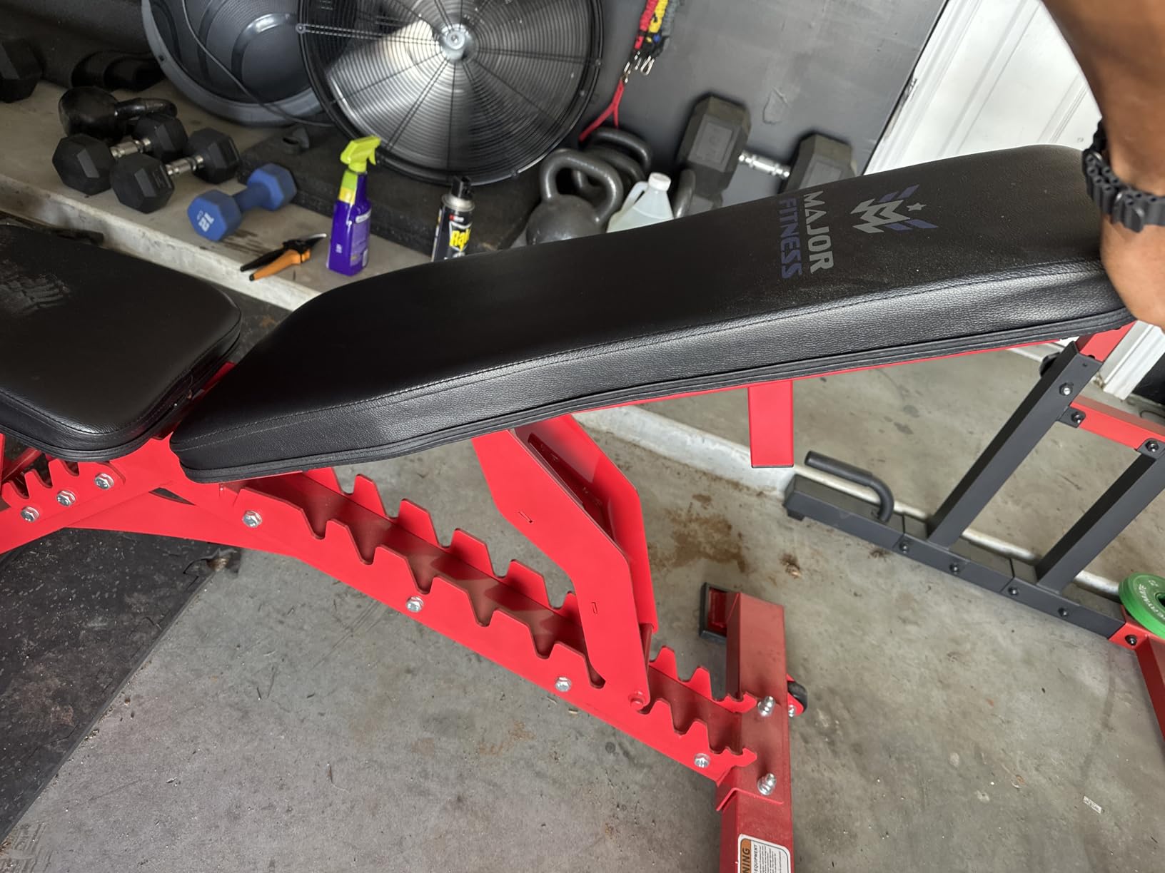 MAJOR FITNESS Weight Bench - 1300LBS Weight Capacity and 36 Adjustable Positions customer photo 1